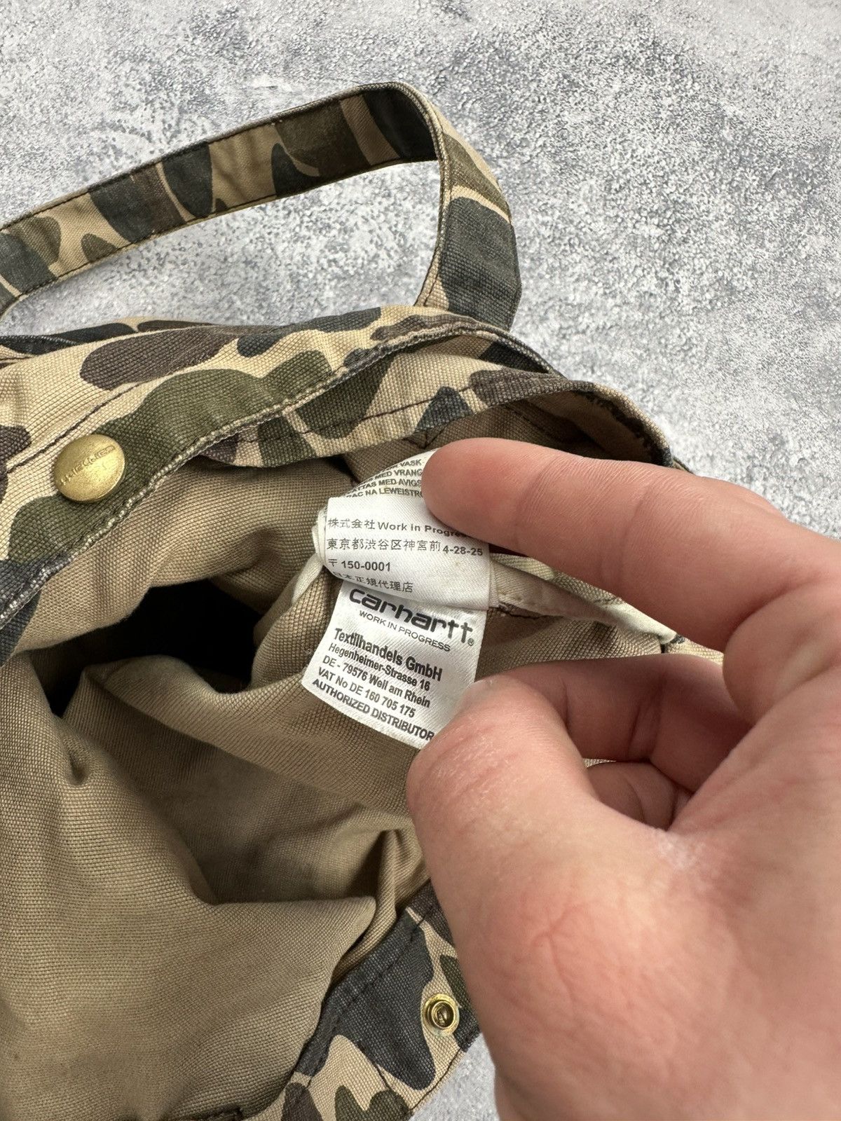 Carhartt 🚨Rare Vintage Carhartt Simple Tote Bag Camouflage Y2K Size ONE SIZE - 12 Thumbnail