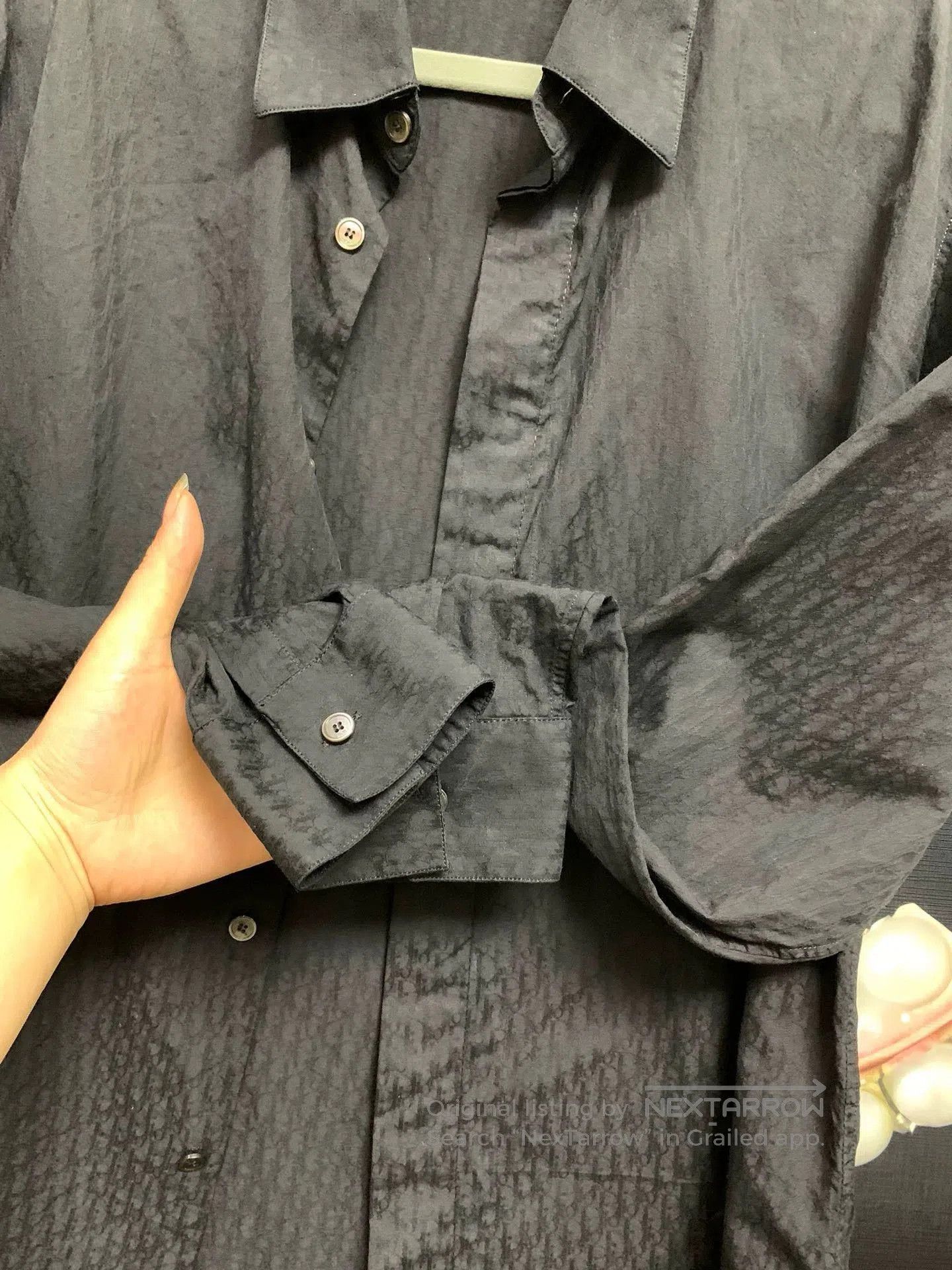 Dior dior black logo long sleeve casual shirt. Size US M / EU 48-50 / 2 - 5 Thumbnail