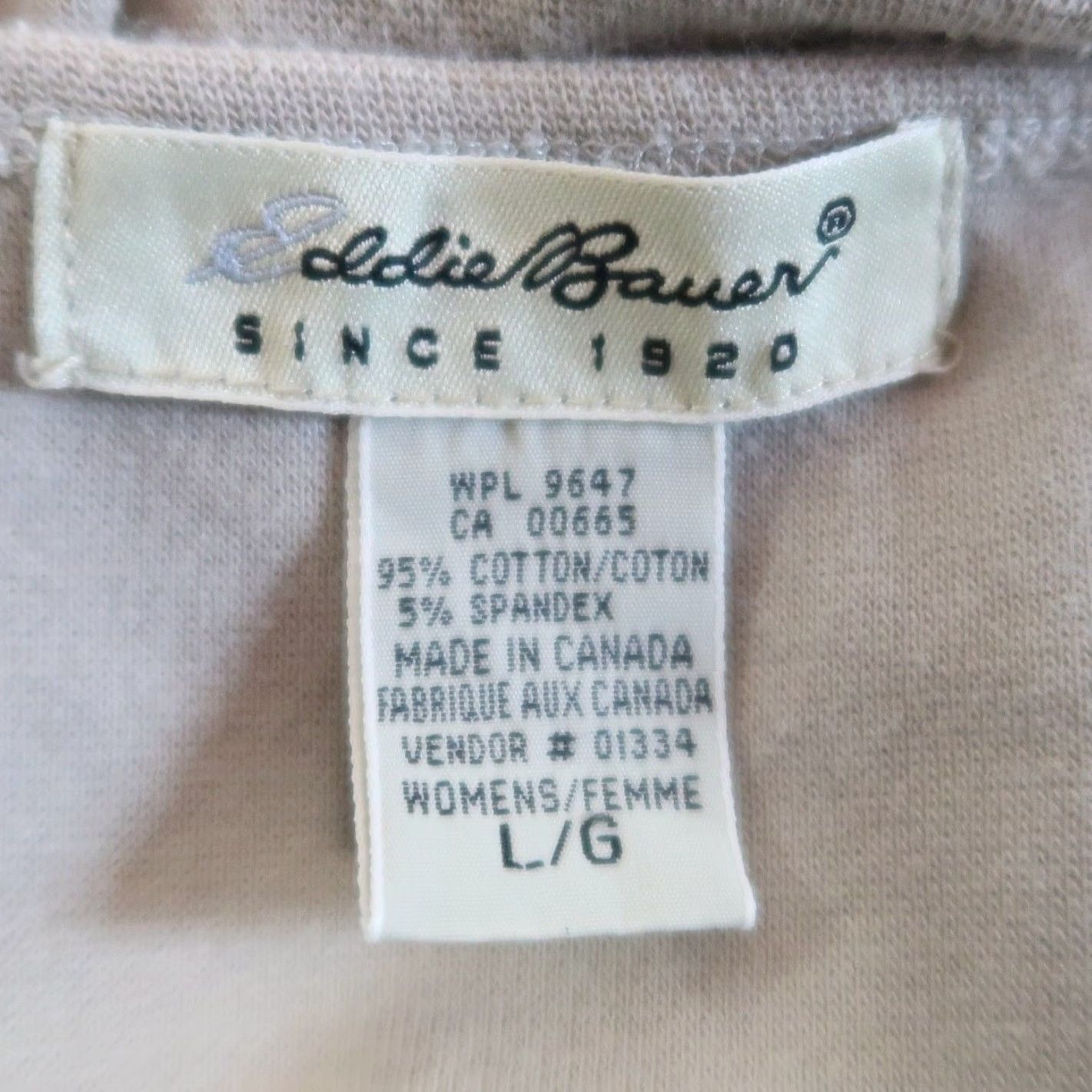 Eddie Bauer VINTAGE Eddie Bauer Cardigan Women L Cotton Button Front Tan 90s Sweater Casual Long Sleeve 90s Theme Size L / US 10 / IT 46 - 5 Thumbnail