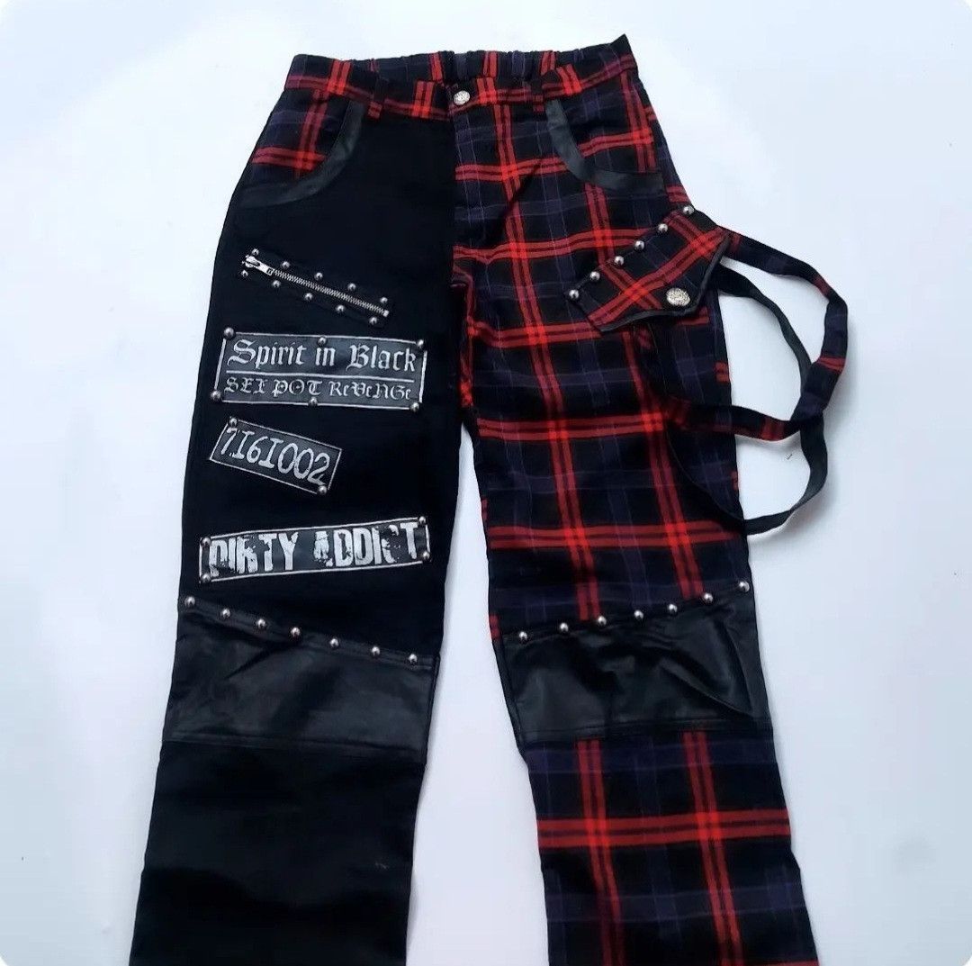 Japanese Brand × Seditionaries Sex Pot Revenge Checkered Tartan Plaid Red Punk Style Size US 30 / EU 46 - 3 Thumbnail