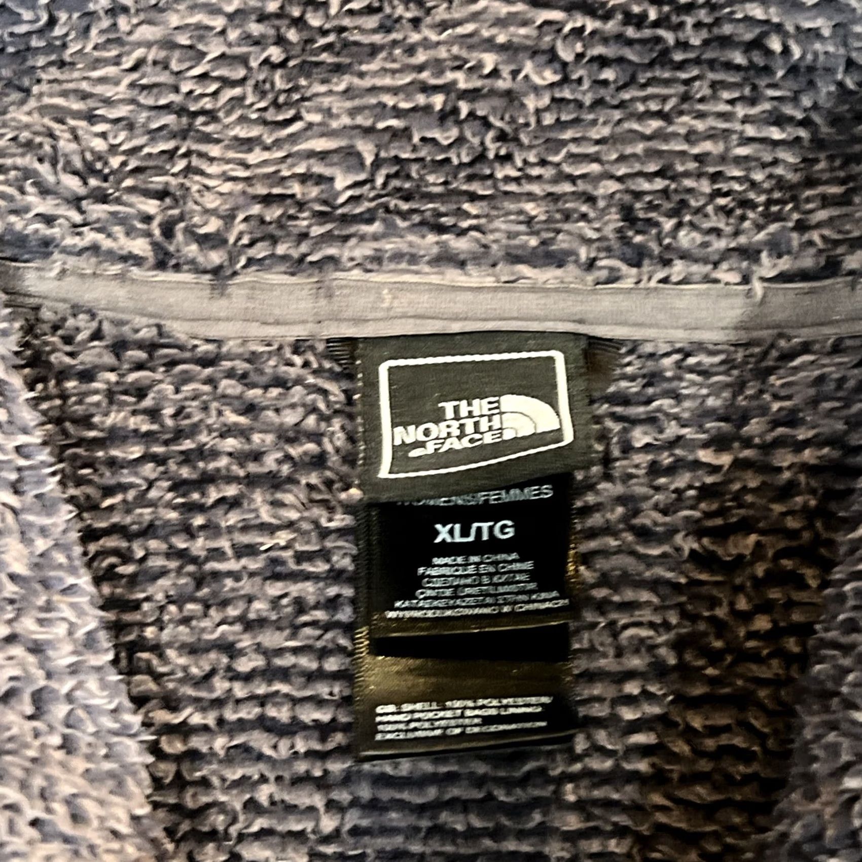 The North Face The North Face Full Zip Fleece Jacket Women XL Gray Deep Pile Thick Heavy Regular Fit Spring Fall Classic Outdoor Logo Zipper Size XL / US 12-14 / IT 48-50 - 7 Thumbnail