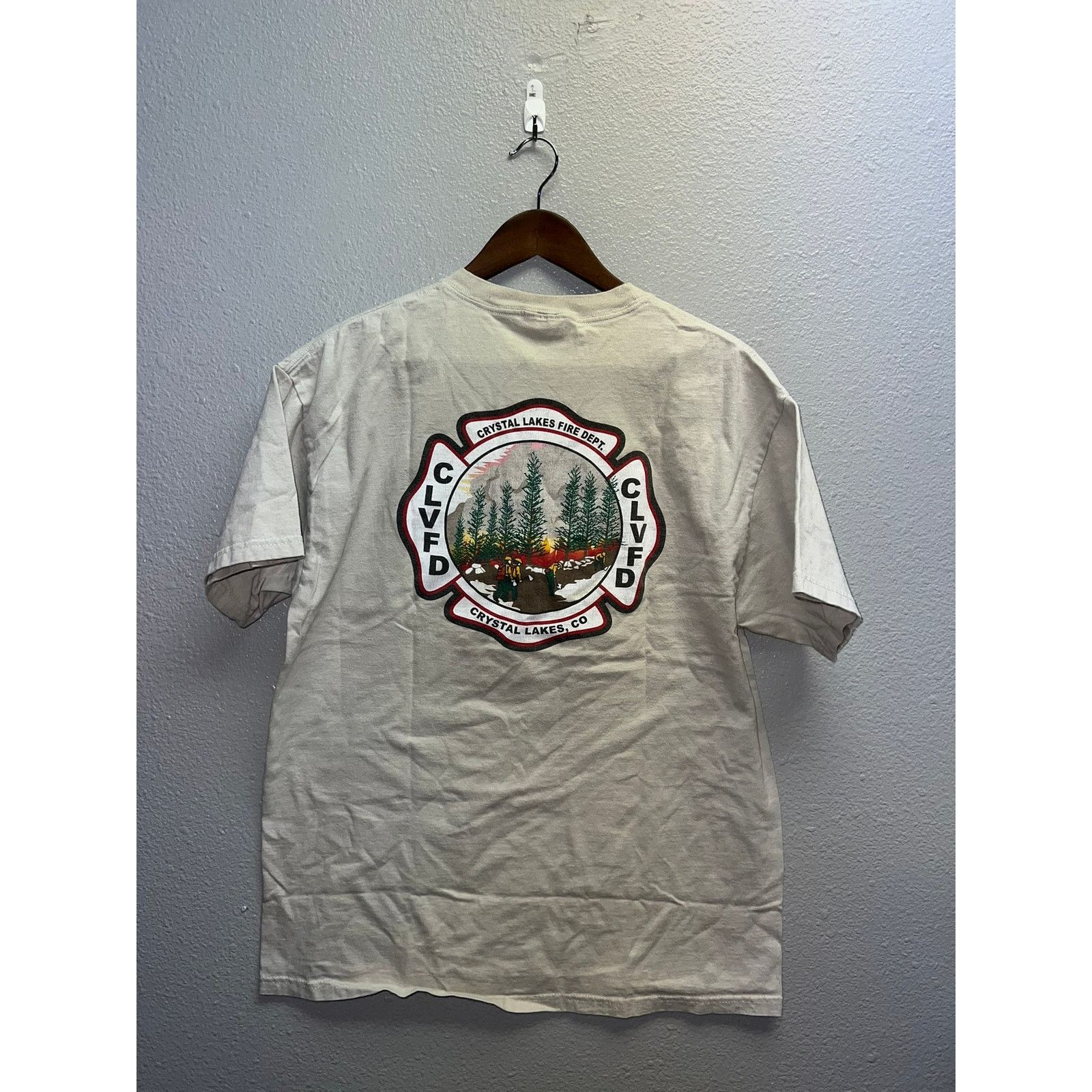Hanes Crystal Lake Fire Dept Shirt CLVFD Colorado Firefighter L Size US L / EU 52-54 / 3 - 5 Thumbnail