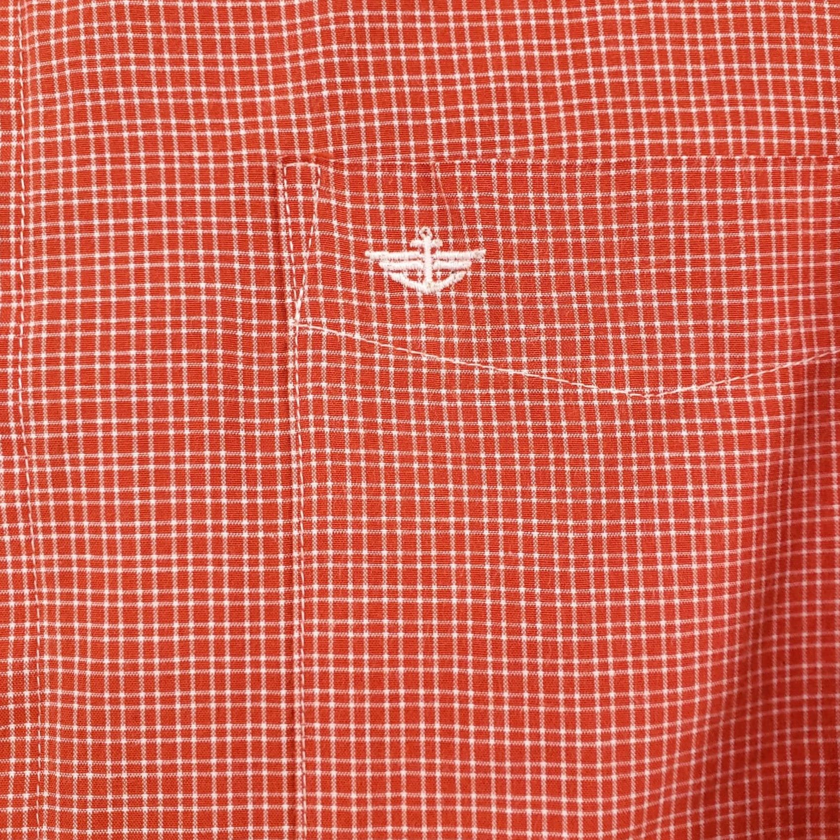 Dockers Dockers Shirt Mens L Large Casual Button-Down Red Check Pockets Long Sleeves Size US L / EU 52-54 / 3 - 7 Thumbnail