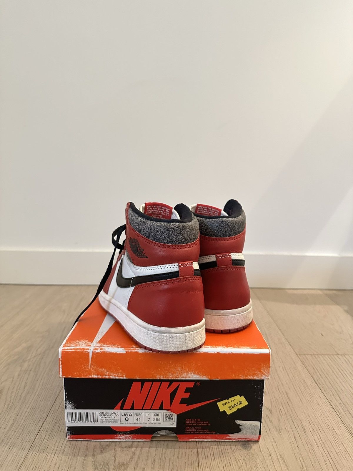 Nike Nike Air Jordan 1 High Chicago Lost & Found Size US 8 / EU 41 - 2 Thumbnail