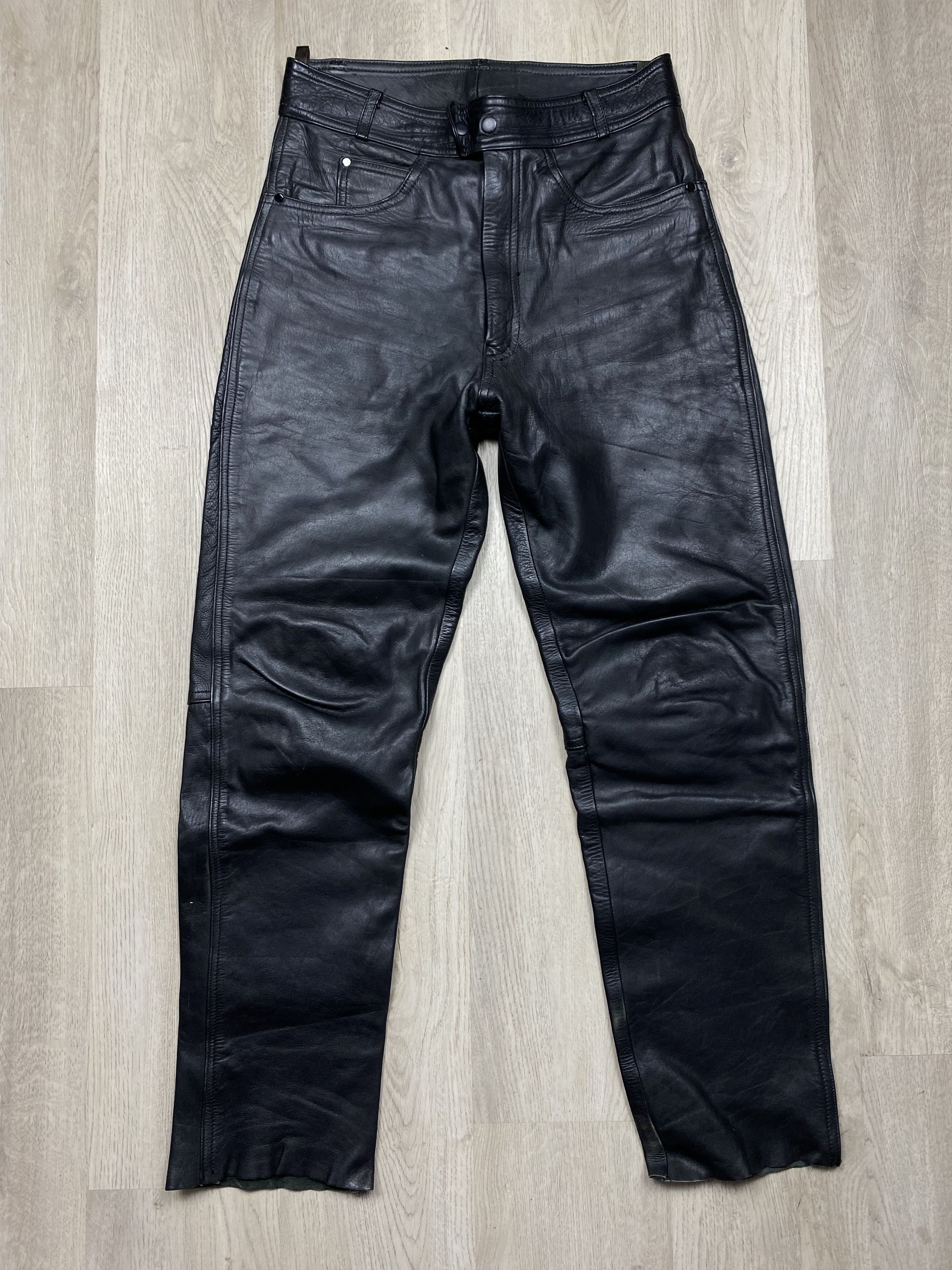 Genuine Leather Akito Vintage Mens Genuine Leather Pants Biker Motorcycle Size US 32 / EU 48 - 1 Thumbnail