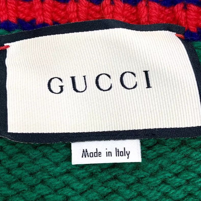 Gucci Green Cable Knit VNeck Sweater-2505 Size M / US 6-8 / IT 42-44 - 5 Thumbnail