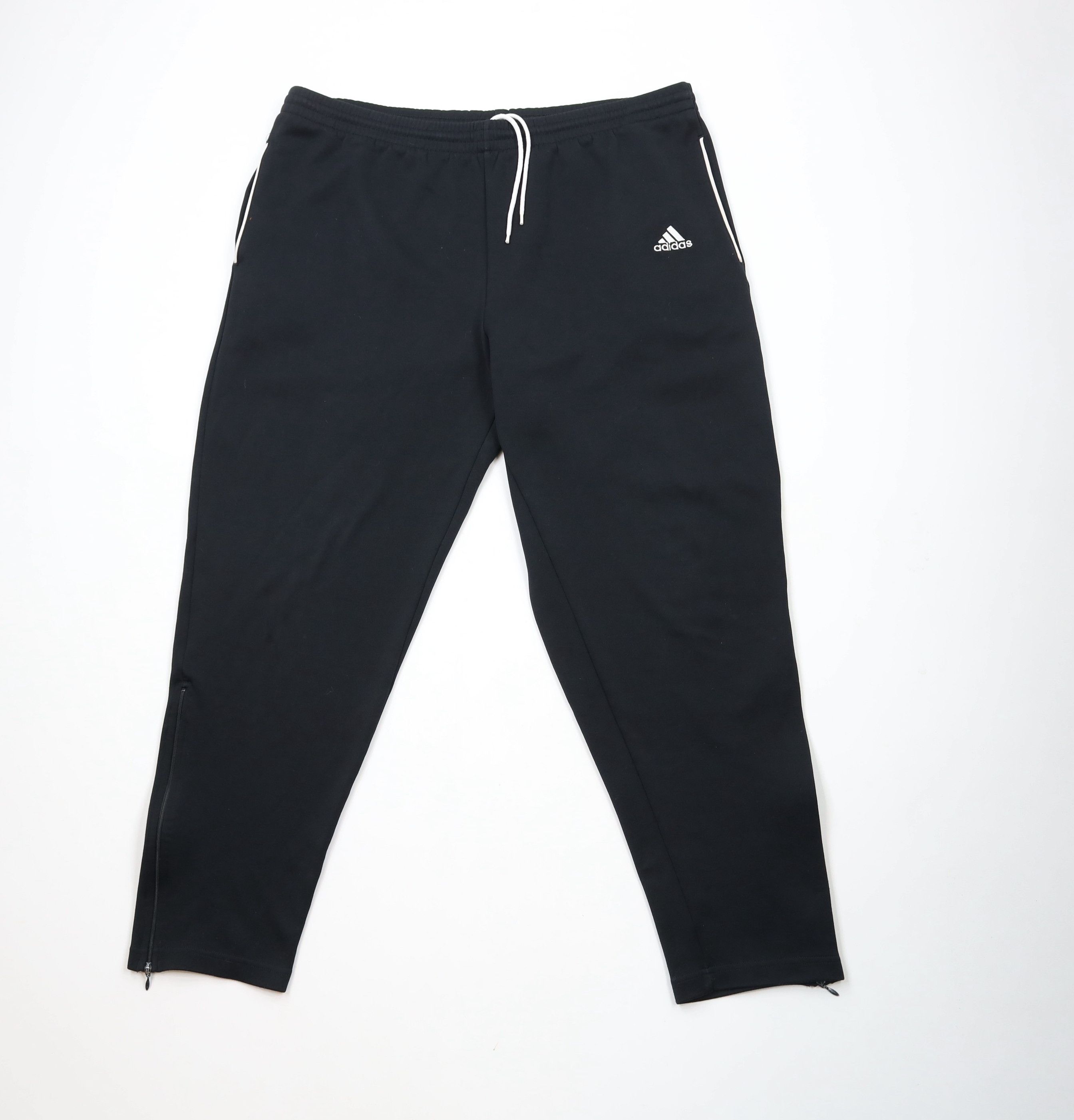 Adidas × Vintage Vintage 90s Adidas Tapered Leg Soccer Warm Up Pants Black Size US 38 / EU 54 - 1 Thumbnail