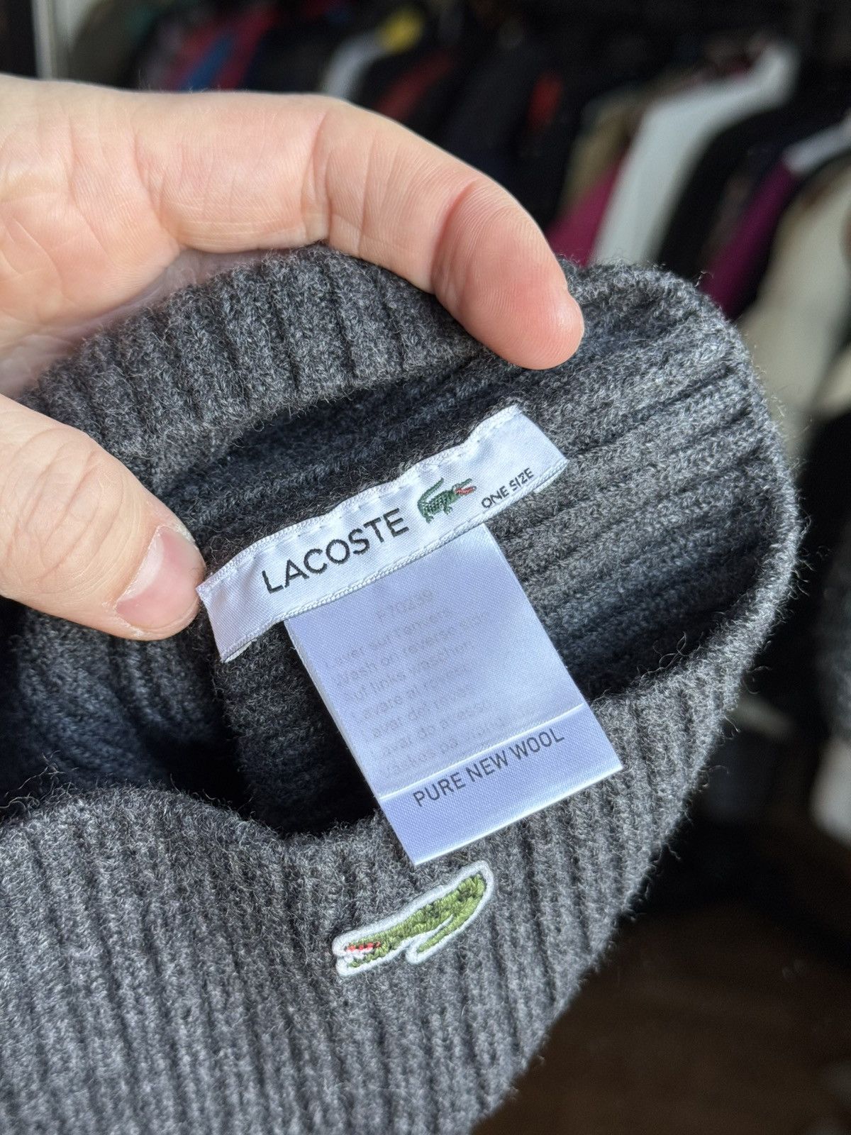 Lacoste × Vintage Lacoste wool hat, OS Size ONE SIZE - 3 Thumbnail