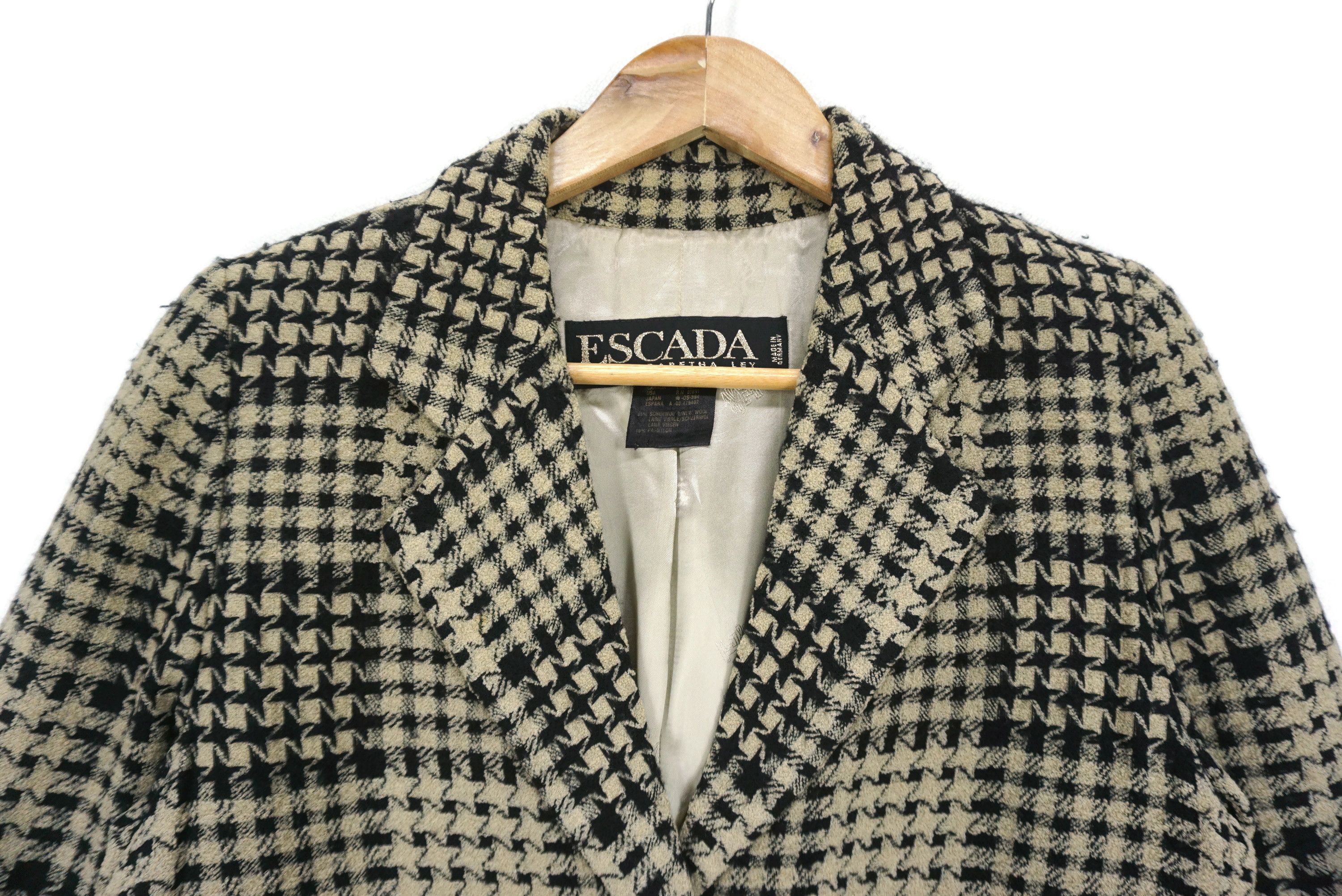 Escada Margaretha Ley Jacket Made in Germany Vintage Coat Size L / US 10 / IT 46 - 4 Thumbnail