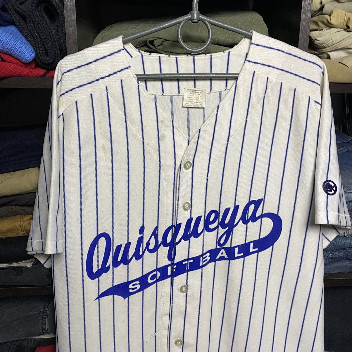 NFL Vintage Athletic Knit Quisqueya Softball 90’s button tee Size US L / EU 52-54 / 3 - 2 Thumbnail