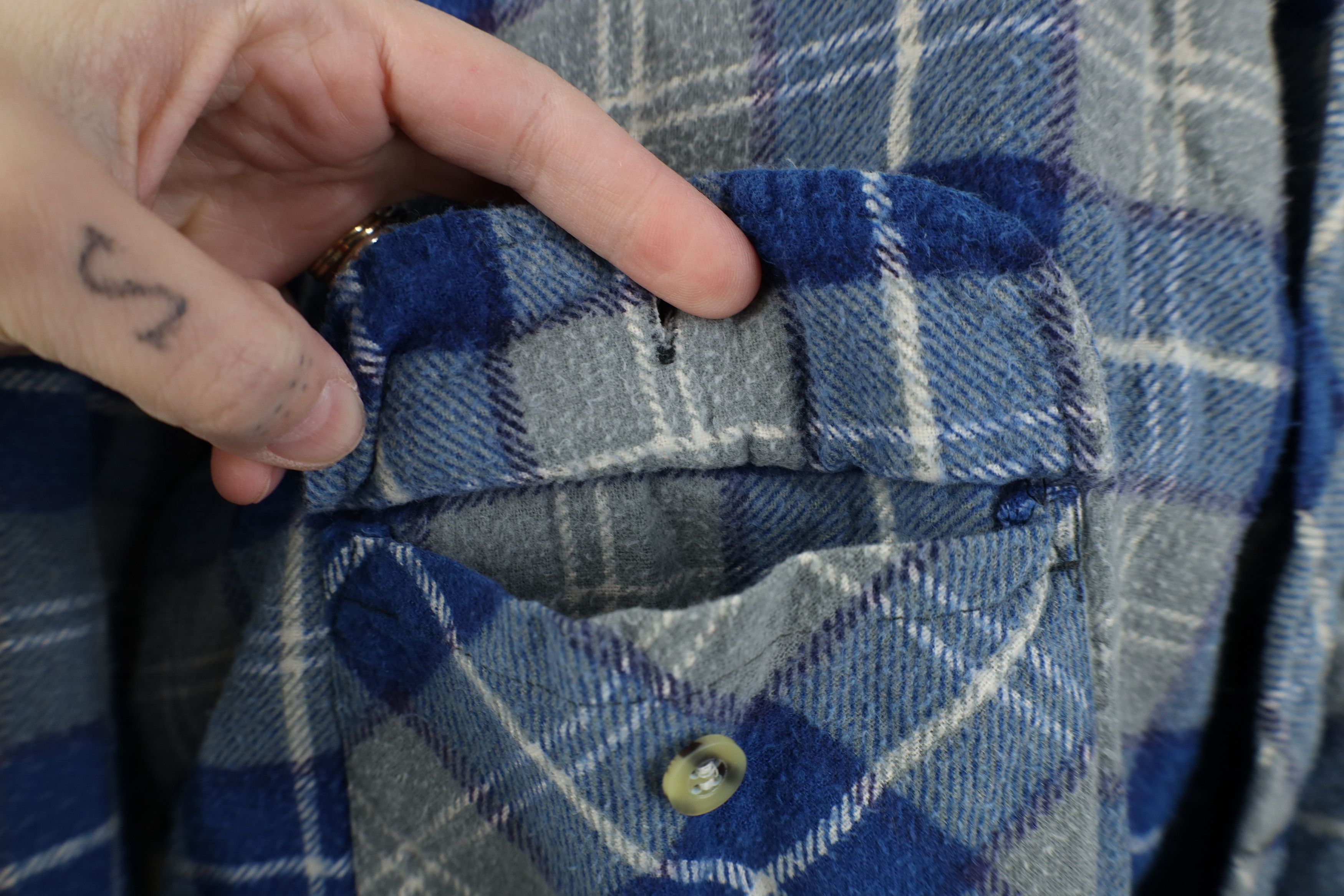Vintage Vintage 90s Streetwear Flannel Button Shirt Jacket Jac Size US L / EU 52-54 / 3 - 7 Thumbnail