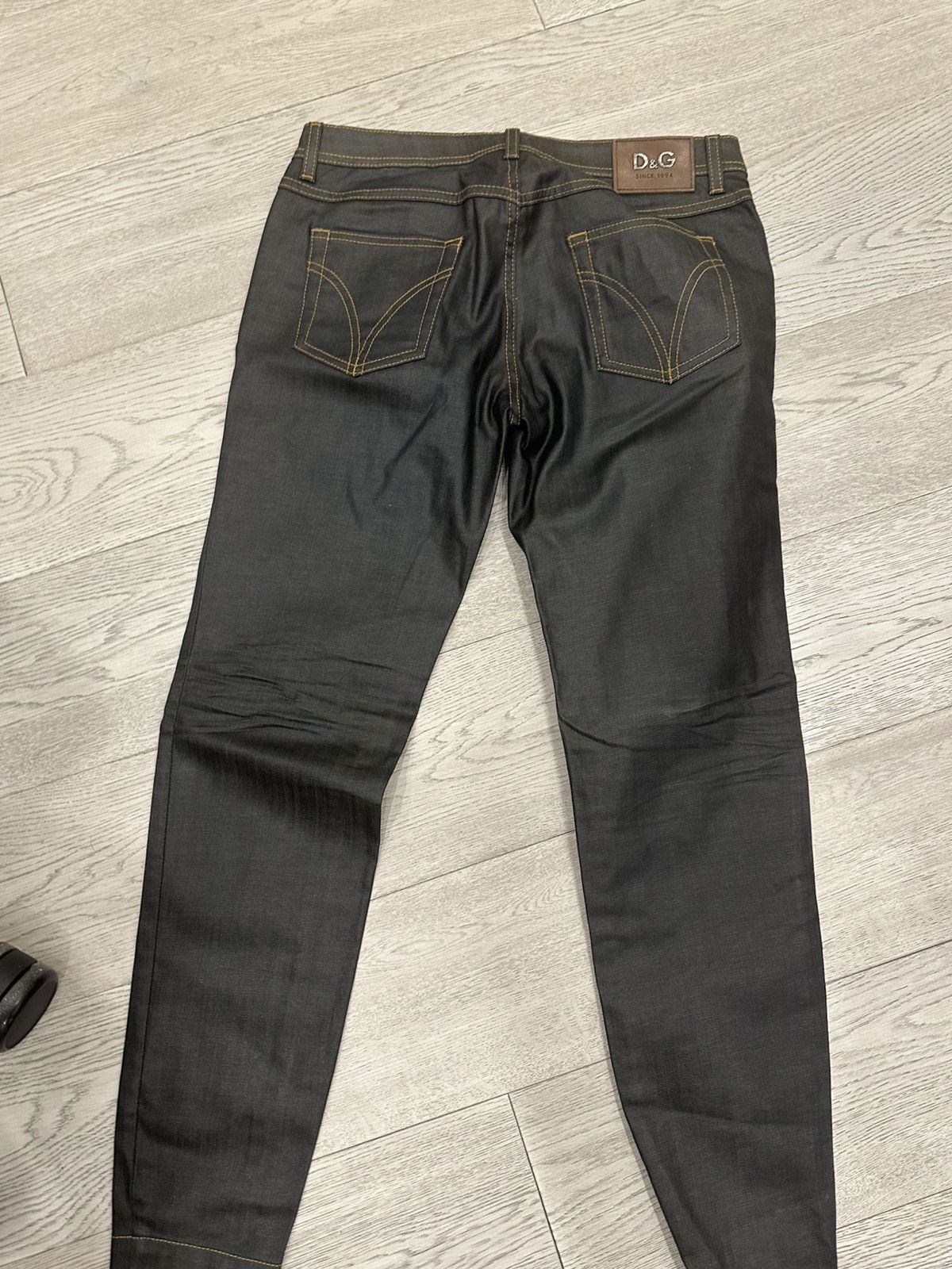 Dolce & Gabbana × Vintage Dark Gray-Blue Dolce&Gabbana Jeans Size 28" / US 6 / IT 42 - 3 Thumbnail