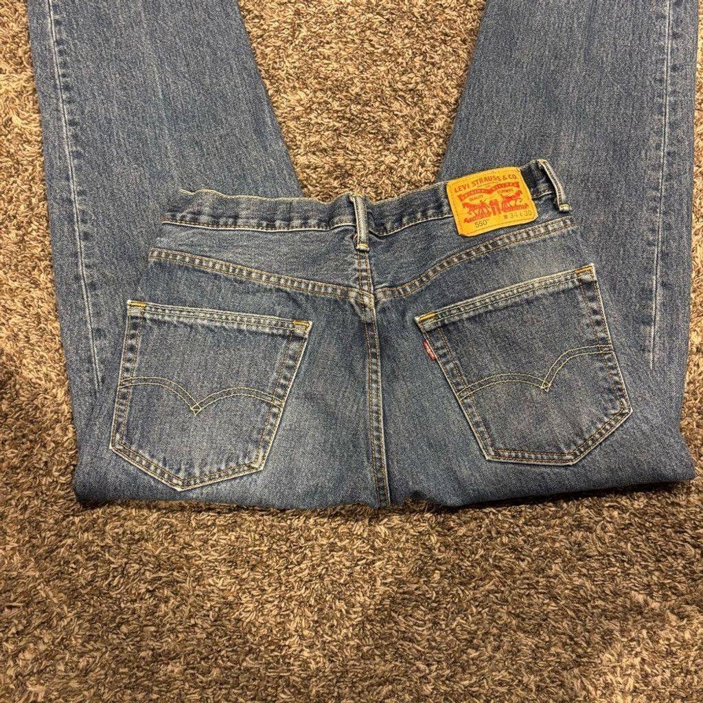 Levi's Levi's Men's 550 Relaxed Blue Jeans Size US 34 / EU 50 - 2 Thumbnail