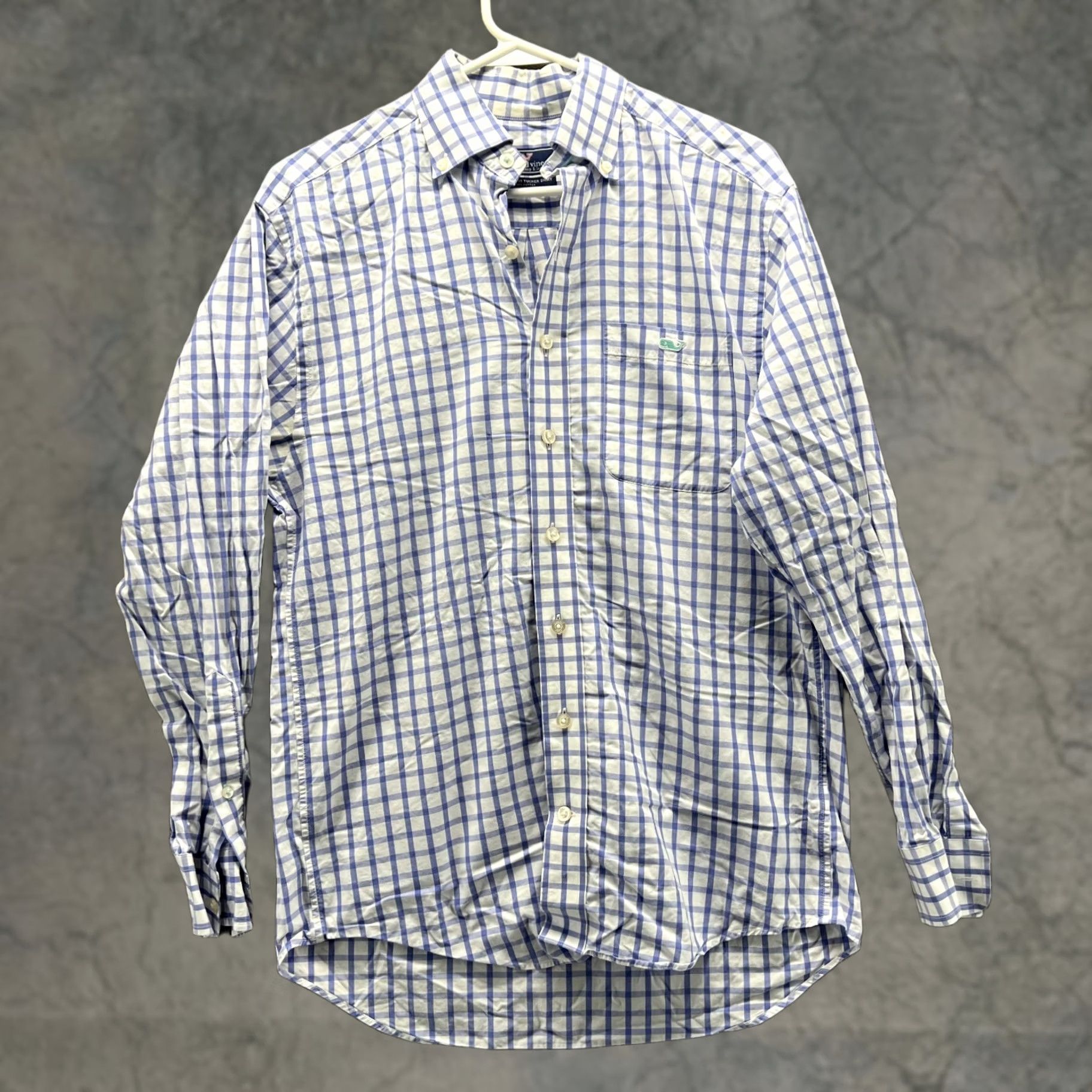 Vineyard Vines Vineyard Vines Shirt Men Small Blue Tattersall Classic Fit Tucker Preppy Check Shirt Size US S / EU 44-46 / 1 - 1 Thumbnail
