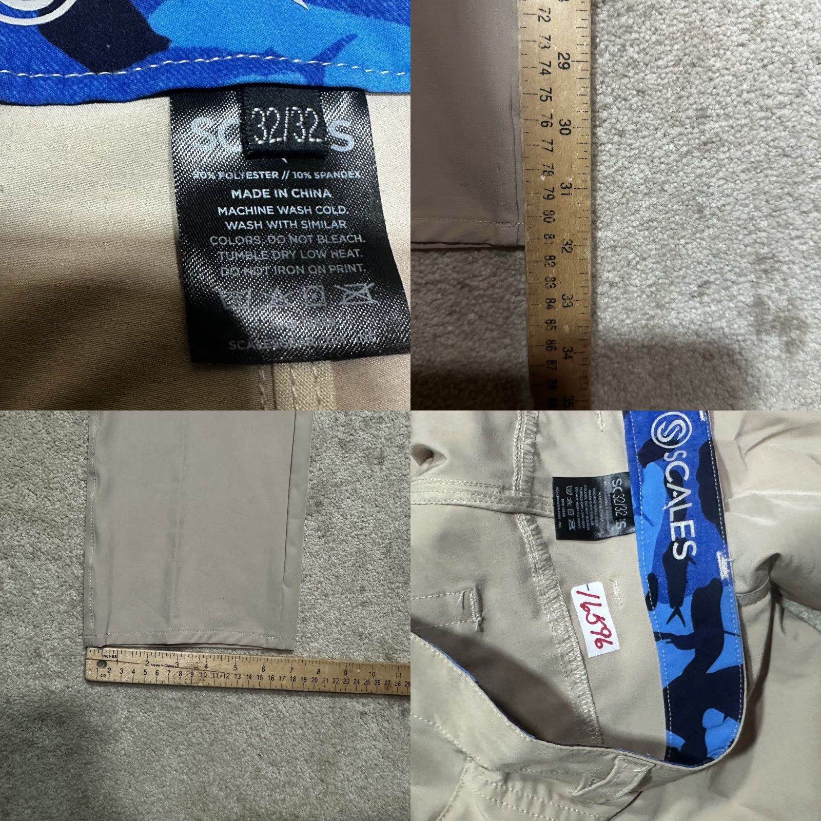 Orvis NWOT Orvis Scales Pants Men's 32x32 Beige Fishing Stretch Performance Straight Leg Regular Rise 5-Pocket Zipper Button Size US 32 / EU 48 - 8 Thumbnail