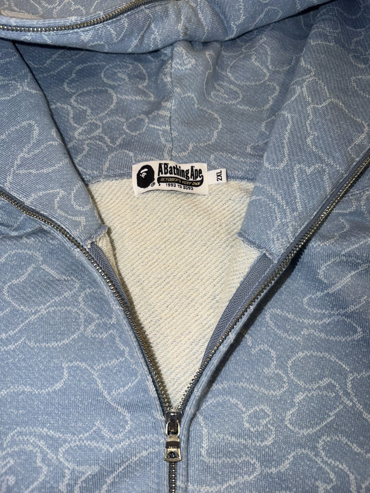 Bape × October's Very Own Bape X Ovo Neon 1st Camo Shark Full Zip (Jacquard) Size US XXL / EU 58 / 5 - 6 Thumbnail
