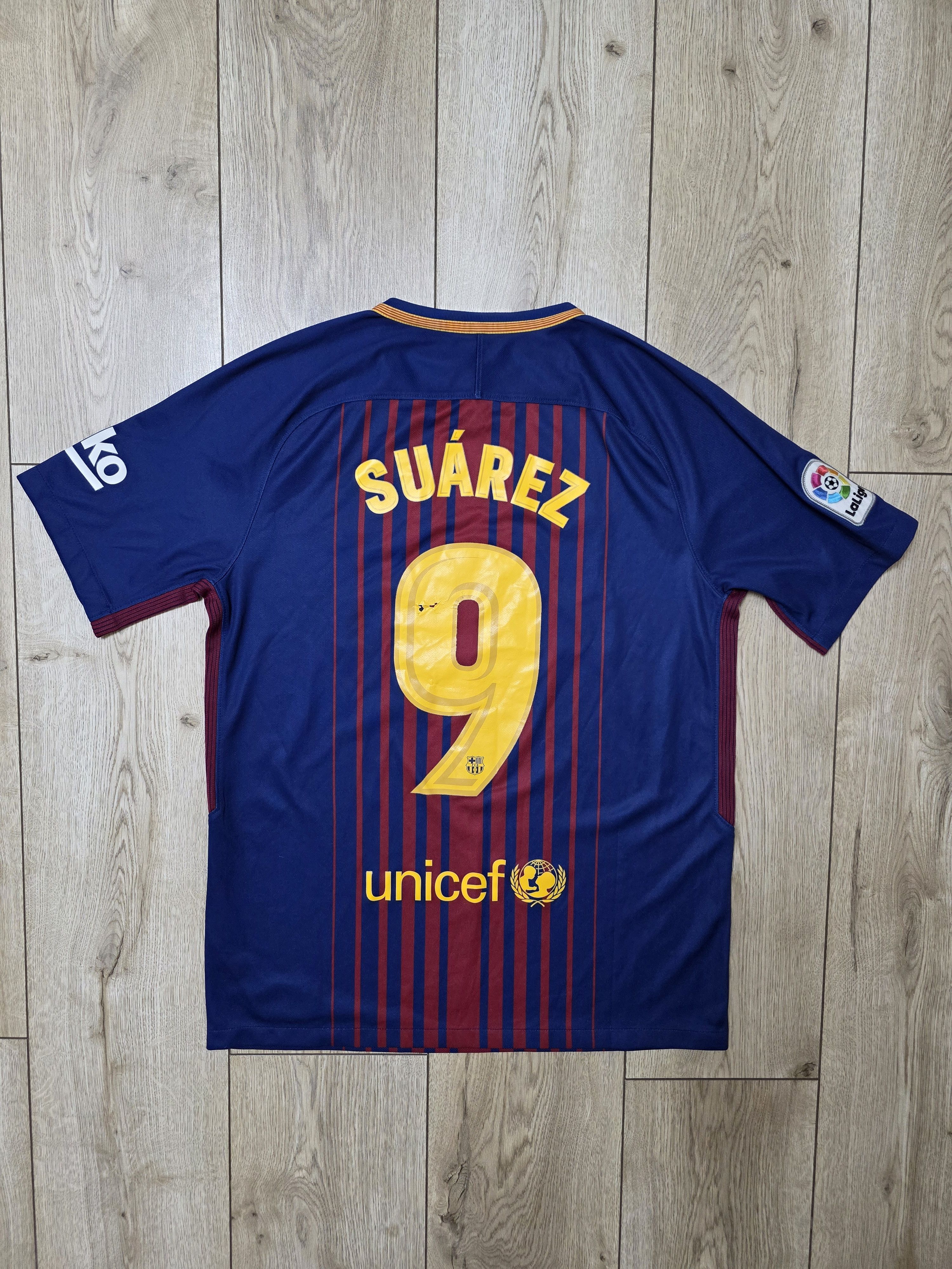 Nike BARCELONA 2016 2017 HOME SUAREZ FOOTBALL SHIRT SOCCER JERSEY Size US M / EU 48-50 / 2 - 1 Thumbnail