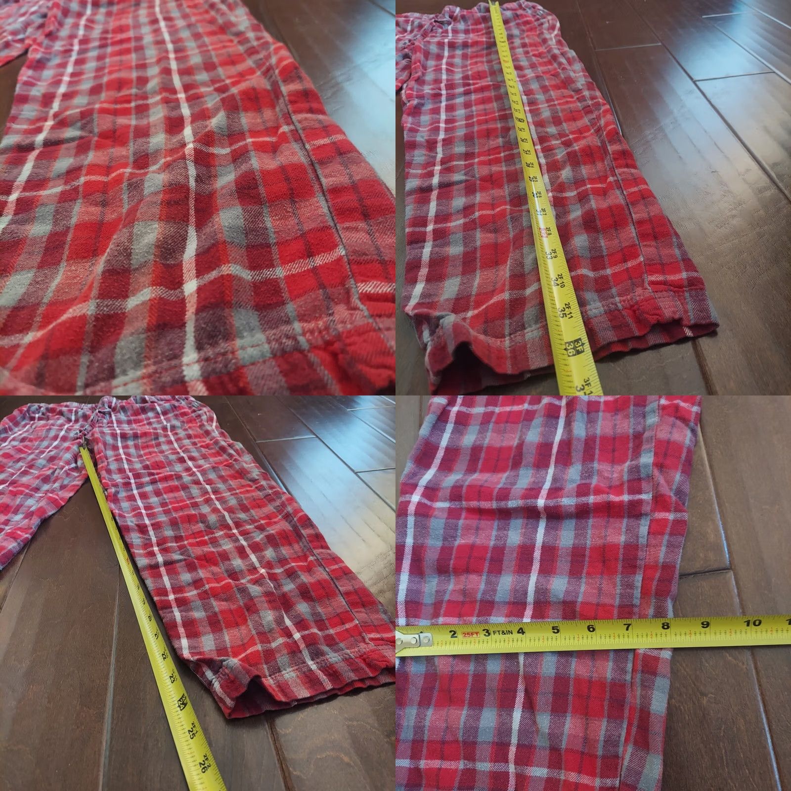 Eddie Bauer Eddie Bauer Men's Red Plaid Holiday Print Drawstring Pajama Pants M Pants Red Holiday Mens Size US 31 - 8 Thumbnail