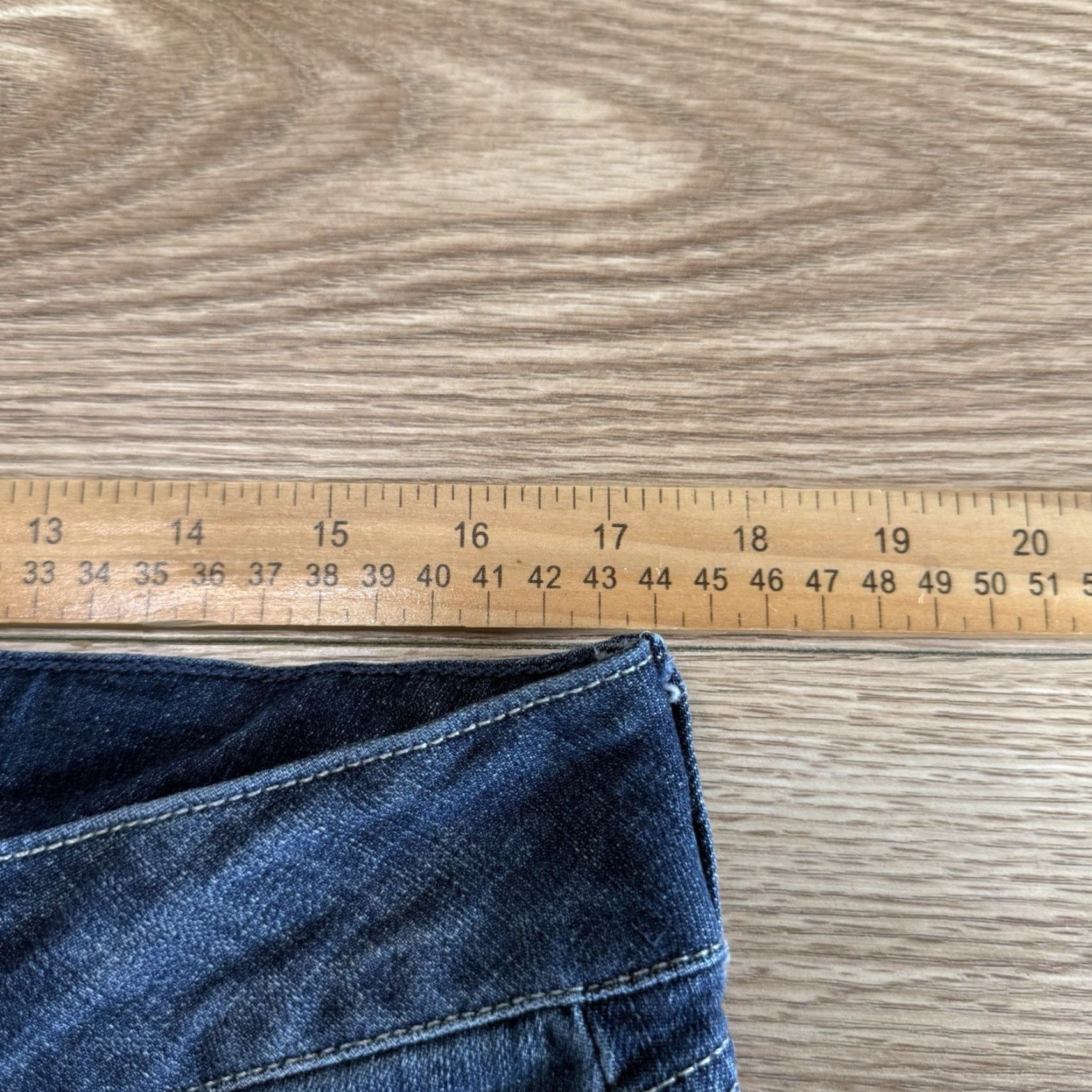 Wrangler VINTAGE Wrangler Straight Leg Jeans Women’s Size 15x32 Blue Cotton Blend Juniors Size 36" / US 14 / IT 50 - 5 Thumbnail