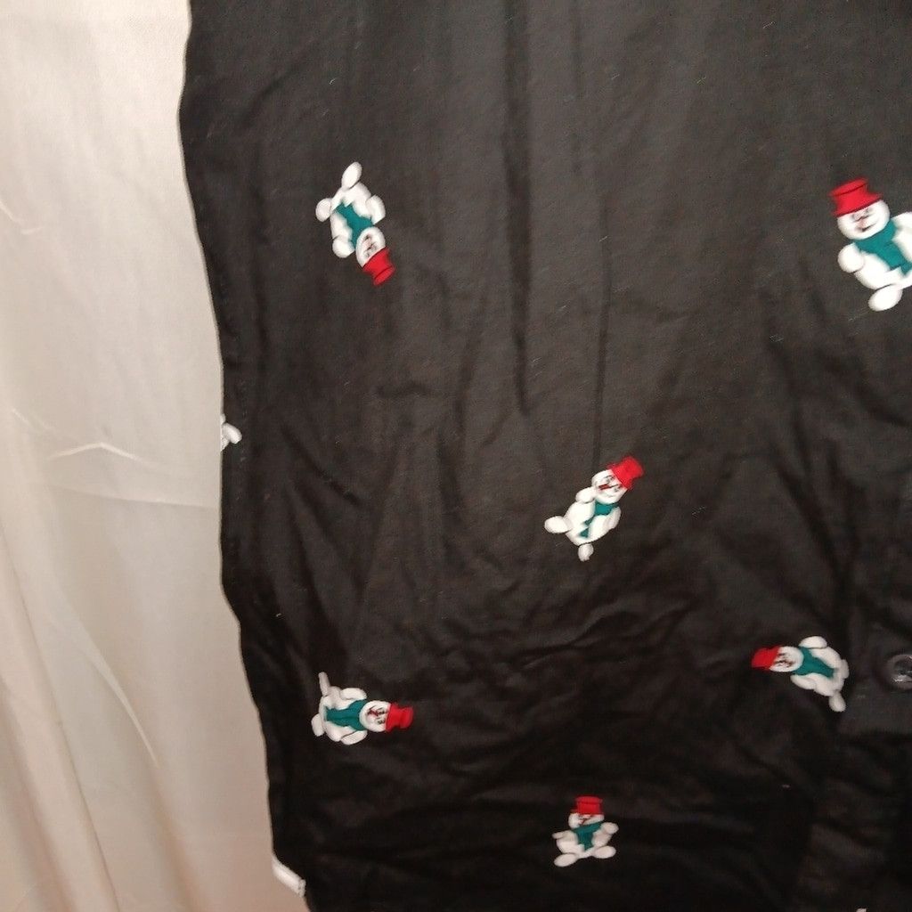 Eighth Avenue EighthAvenue, Christmas men's button front shirt, Med, nwt Size US M / EU 48-50 / 2 - 6 Thumbnail