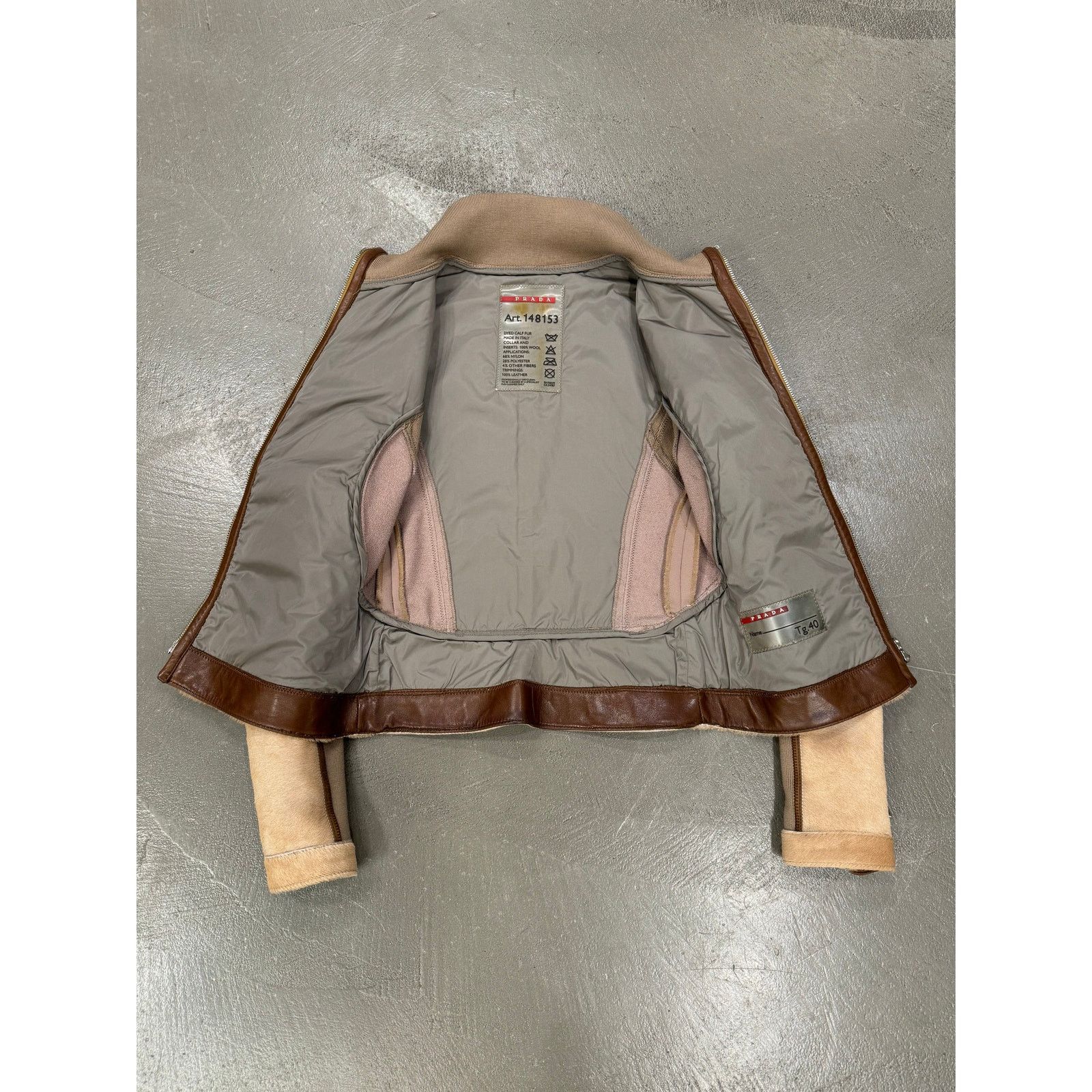 Prada 2000s Prada pony hair hybrid leather biker jacket Size S / US 4 / IT 40 - 7 Thumbnail