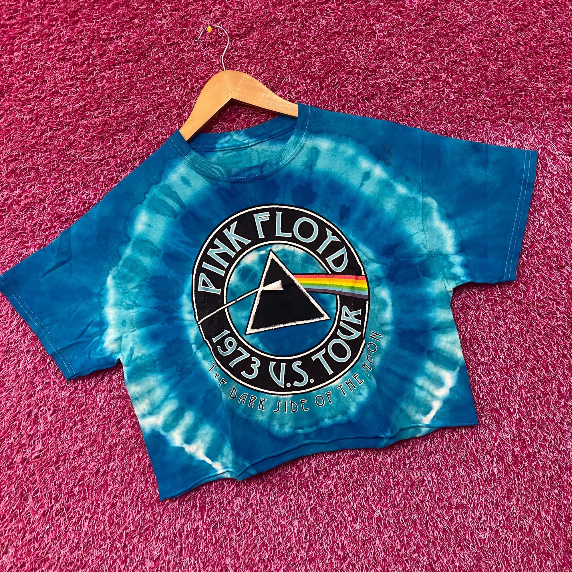 Pink Floyd Pink Floyd Dark Side of the Moon 1973 US Tour Tie Dye Crop T Size US S / EU 44-46 / 1 - 3 Thumbnail