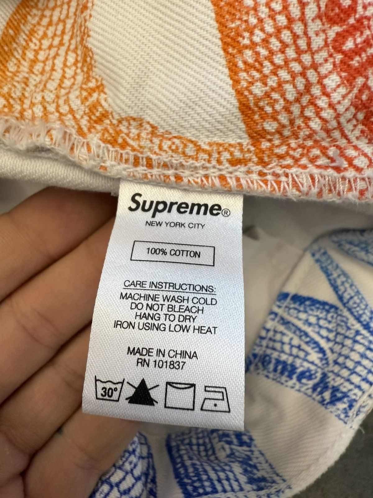 Hysteric Glamour × Supreme SS21 Supreme Hysteric Glamour Snake Double Knee Denim Pants Size US 36 / EU 52 - 14 Thumbnail