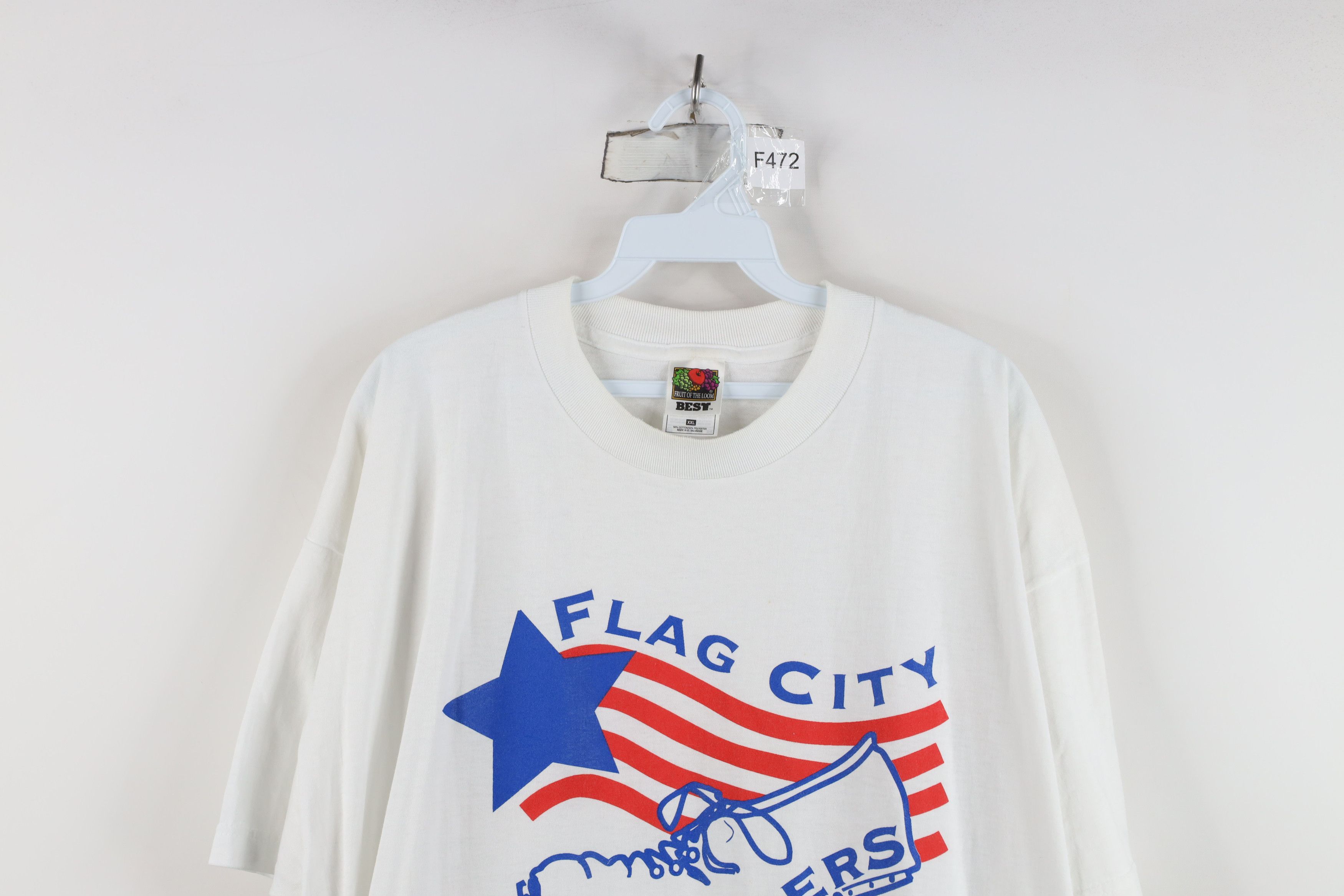 Vintage Vintage 90s Streetwear City Cloggers Tap Dance T-Shirt White Size US XXL / EU 58 / 5 - 2 Thumbnail