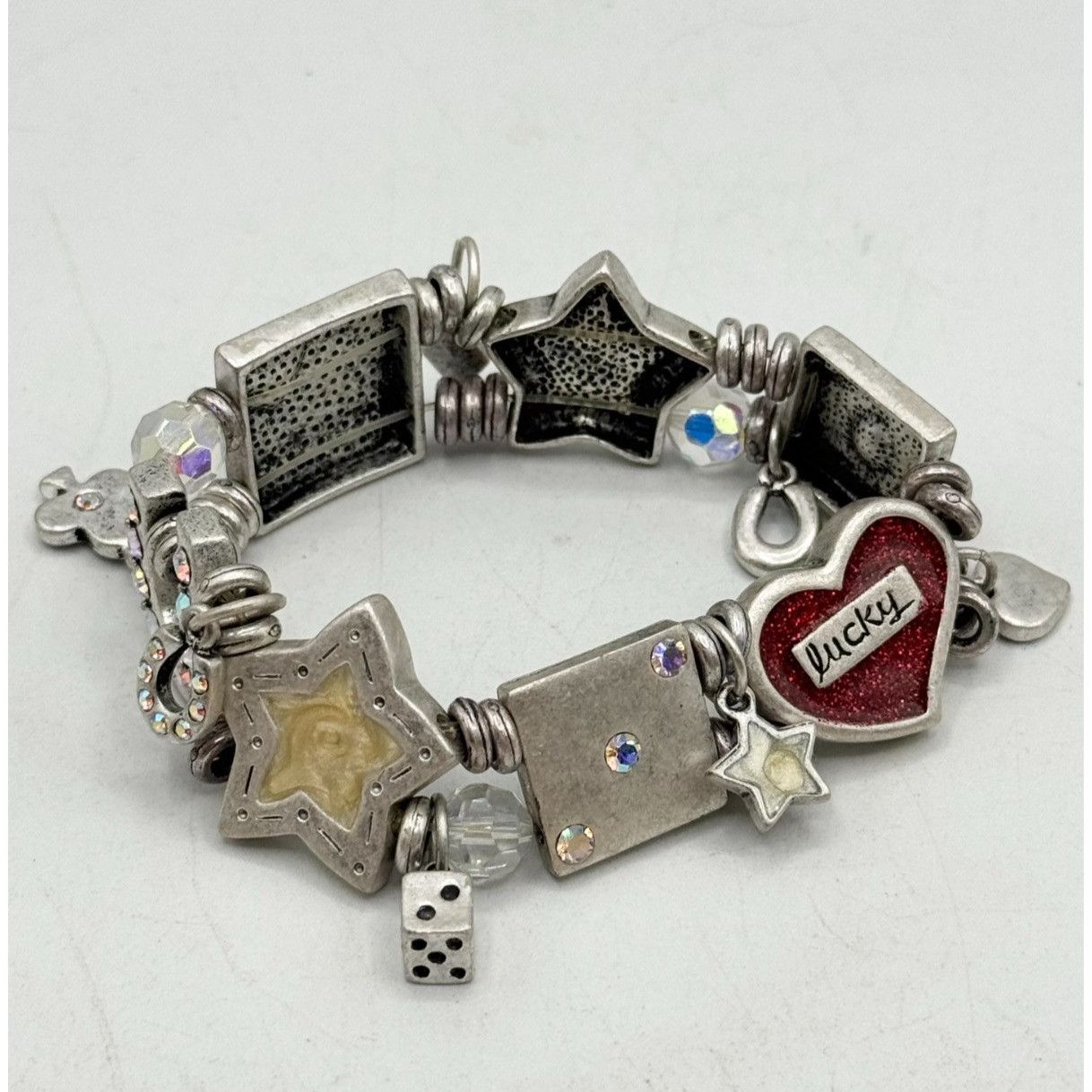 Other Lucky rhinestone enamel charm bracelet Size ONE SIZE - 1 Thumbnail