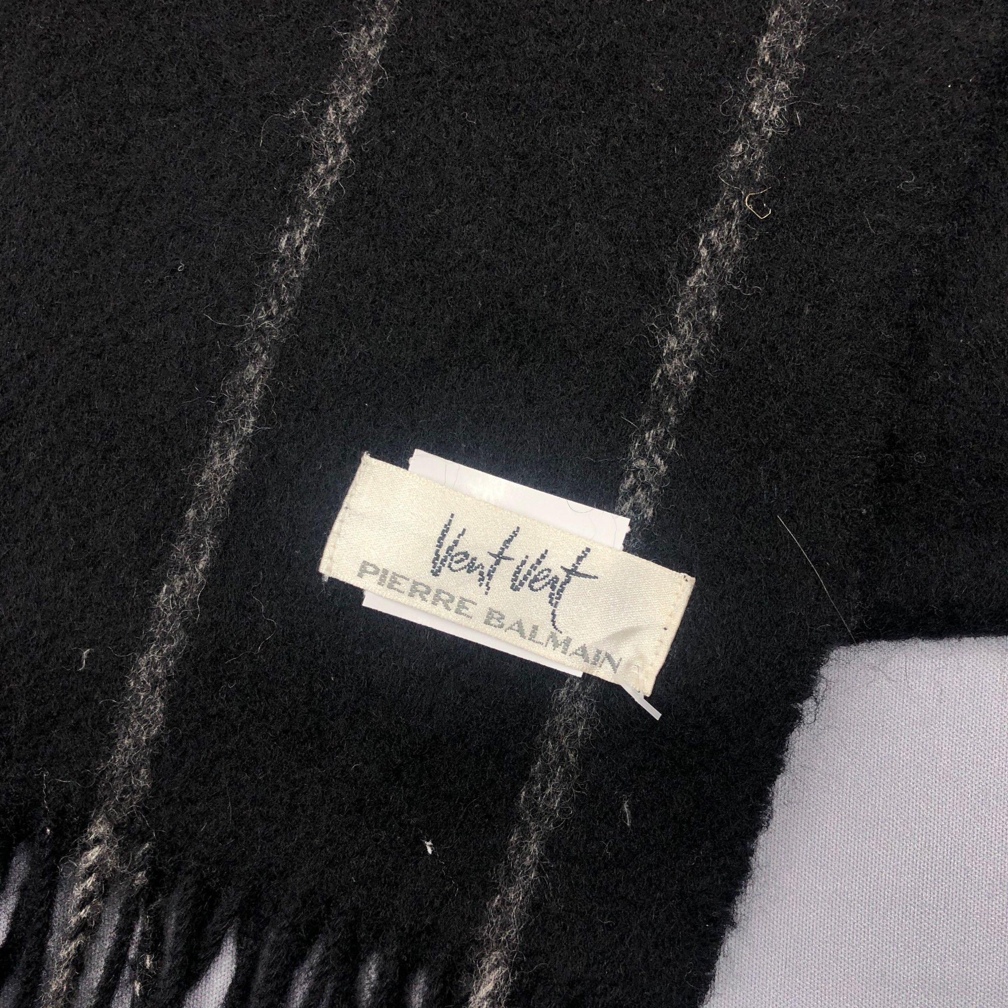 Japanese Brand Vintage Vent Vert Pierre Balmain Scarf Muffler Wool Scarves Size ONE SIZE - 4 Thumbnail