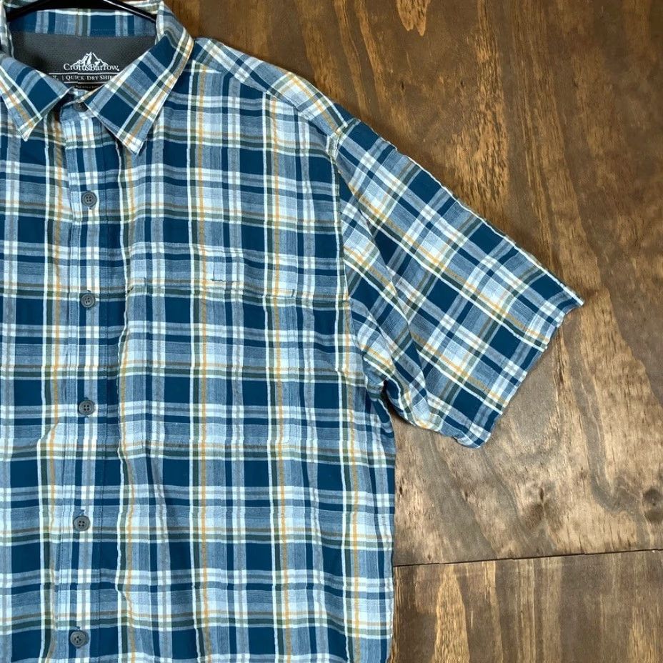 Croft & Barrow Croft & Barrow Mens Shirt Blue Plaid Quick Dry Button Up Gorpcore Large Size US L / EU 52-54 / 3 - 5 Thumbnail