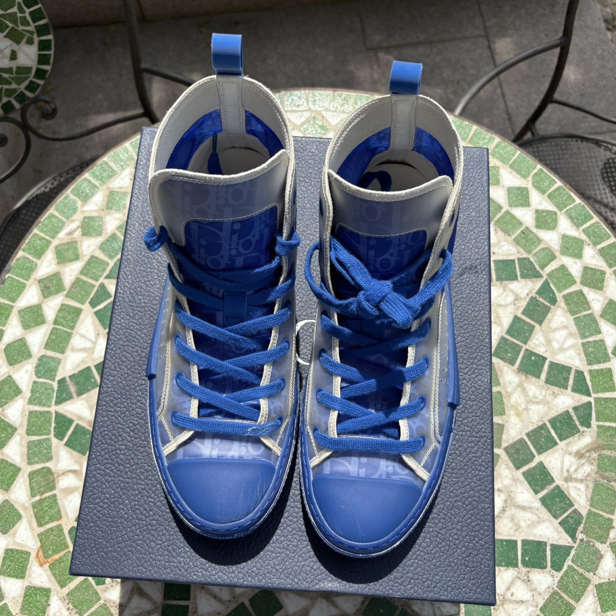 Dior Dior B23 Blue Oblique Sneaker Size US 10.5 / EU 43-44 - 3 Thumbnail
