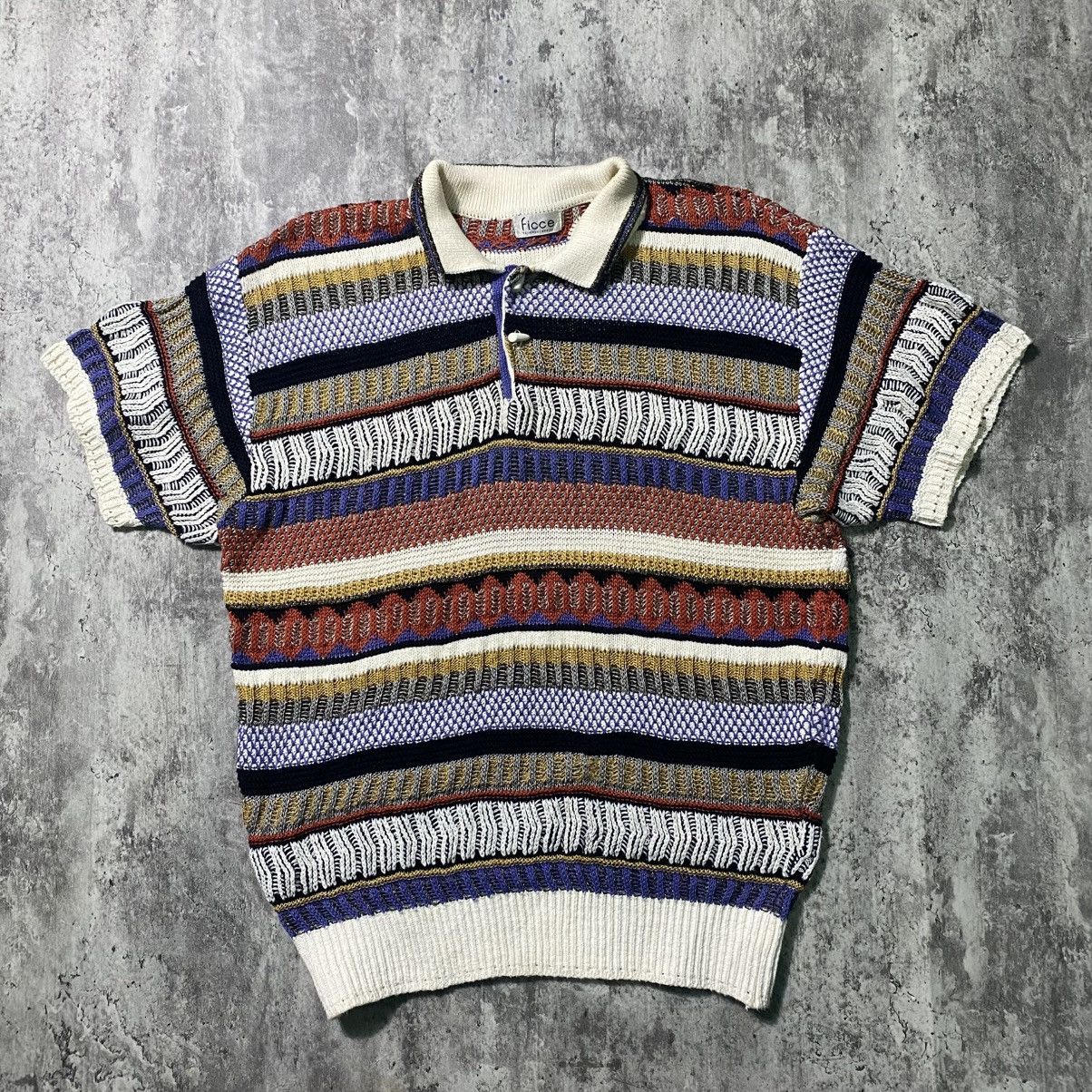 Other Vintage Ficce Yoshiyuki Konishi Cnitwear Shirt Size US L / EU 52-54 / 3 - 1 Thumbnail