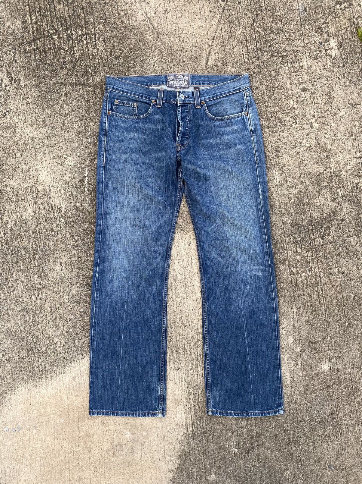 image of Stussy Jeans Pants Workgear in Blue Jean, Men's (Size 34)
