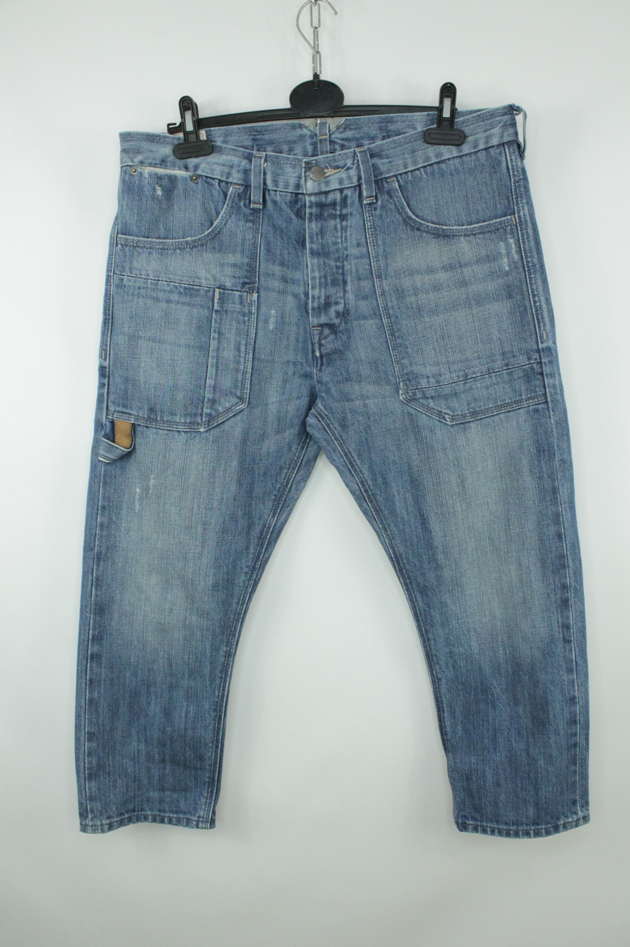 Levi's Vintage Levi's Cropped Selvedge Denim Jeans Size US 34 / EU 50 - 1 Thumbnail