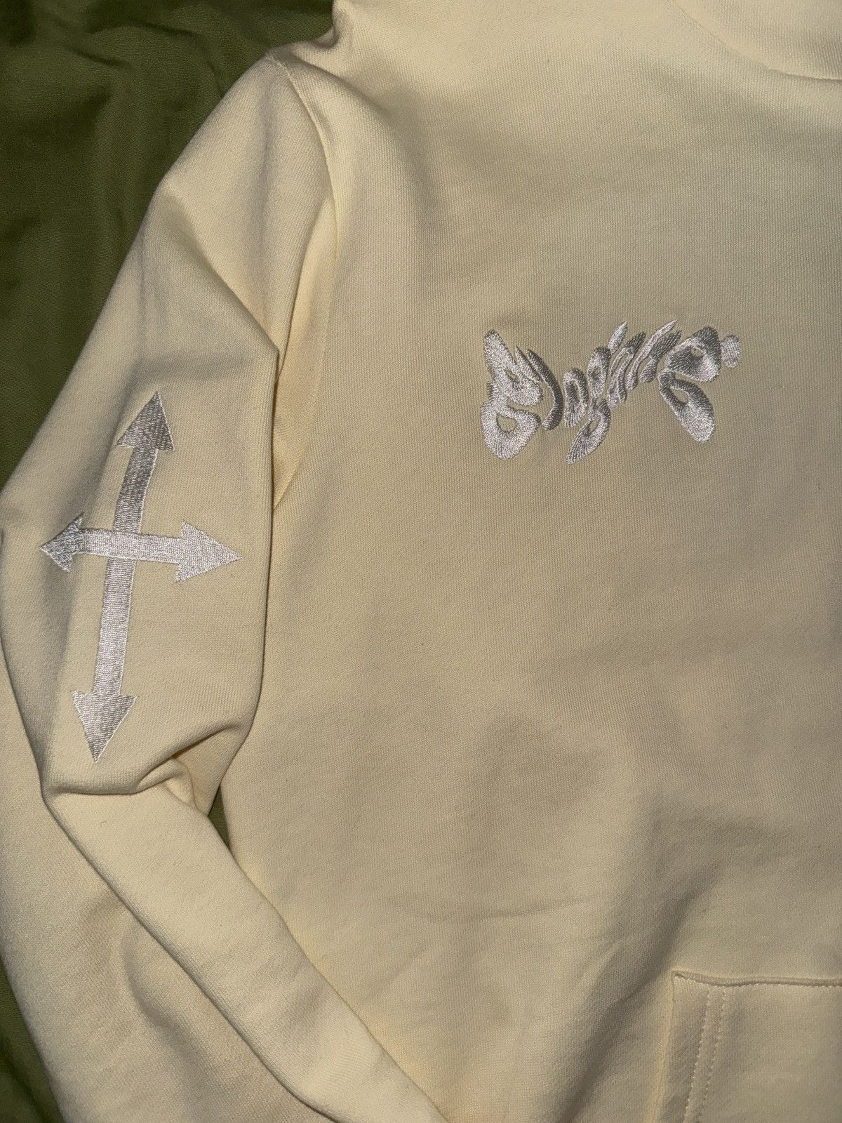 Glo Gang Glo Man Full Zip Hoodie (Pale Yellow) Size US XL / EU 56 / 4 - 4 Thumbnail