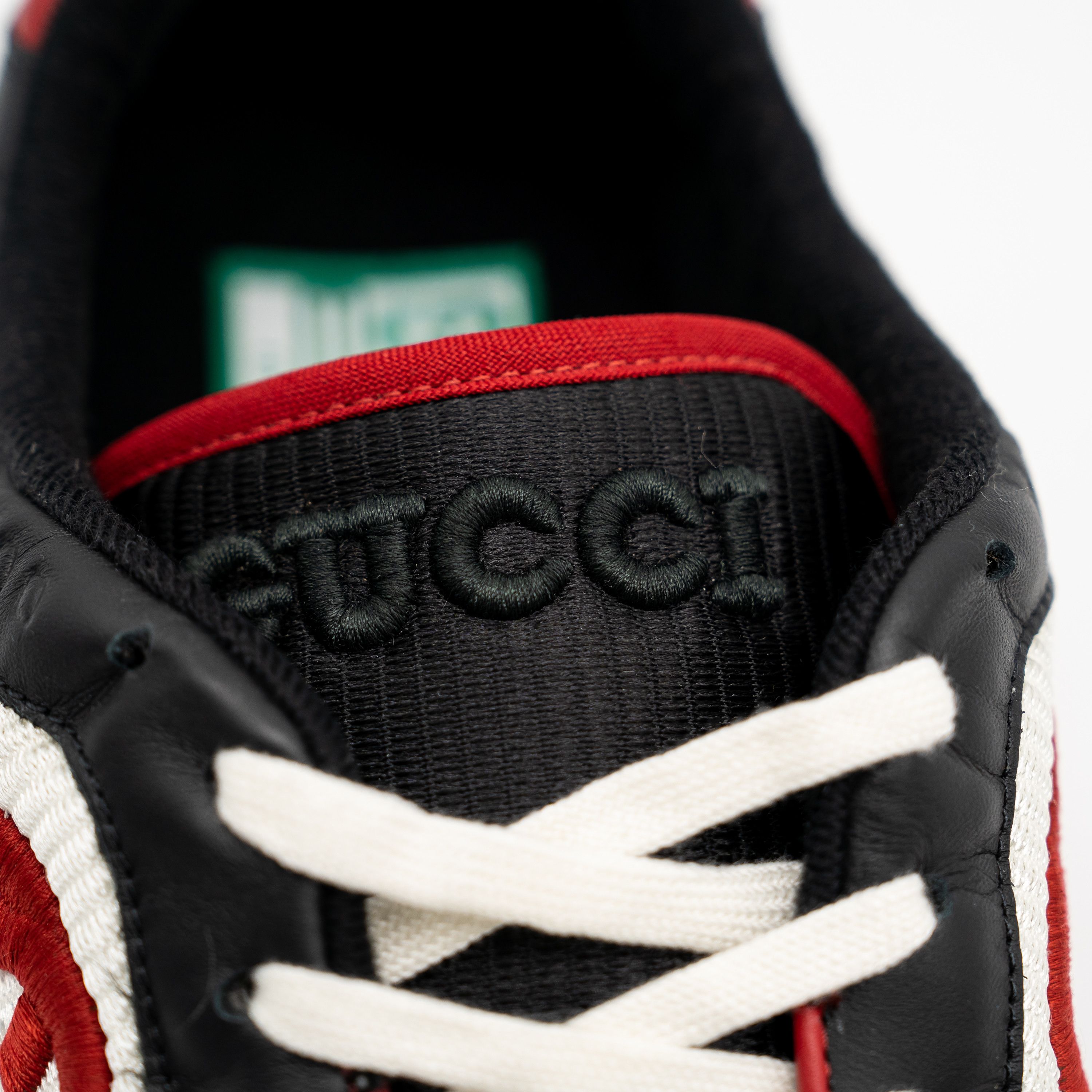 Gucci 12.5 US Gucci MAC80 Sneakers Black White Red Distressed Size US 12.5 / EU 45-46 - 8 Thumbnail