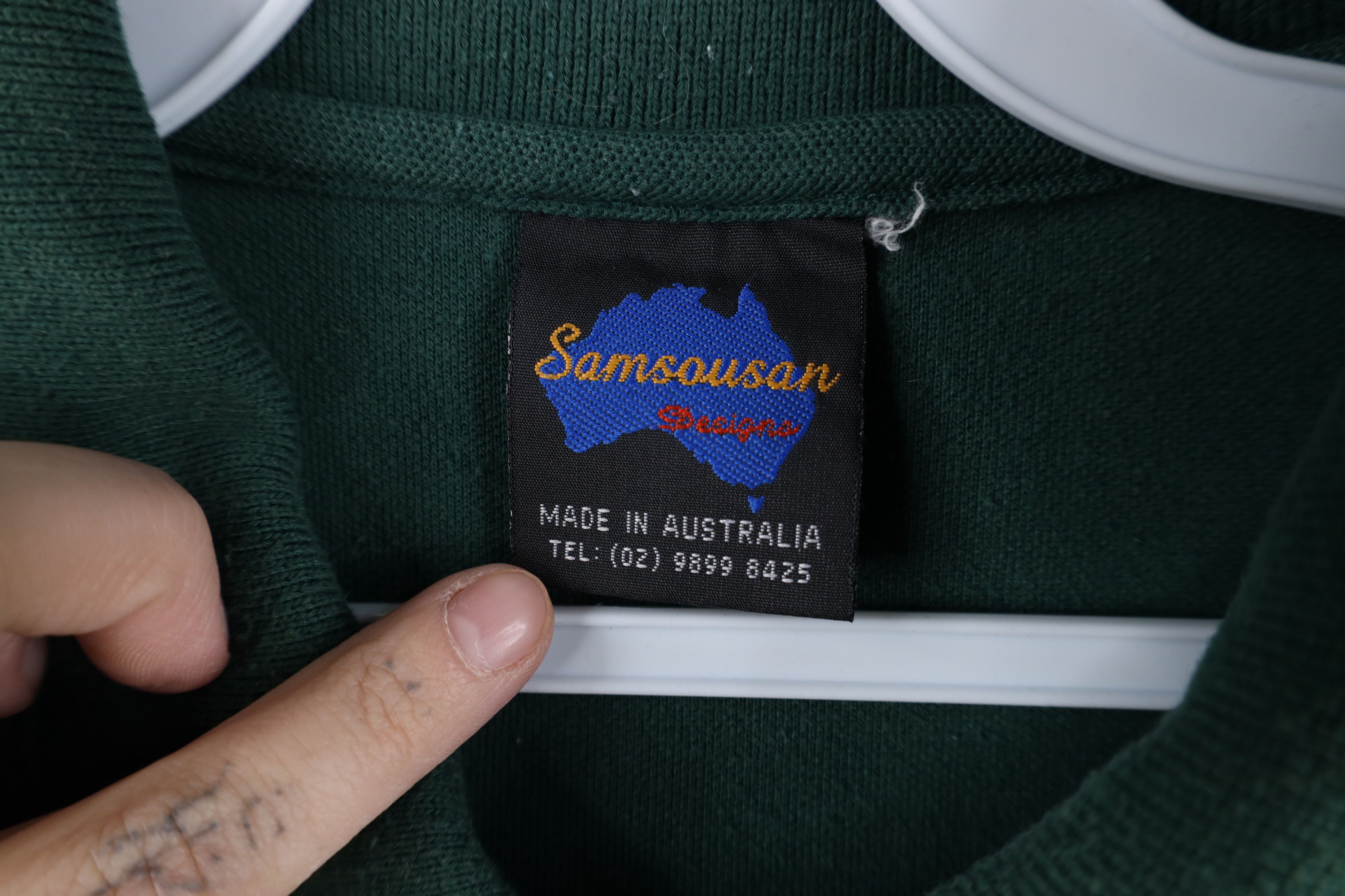 Vintage Vintage 90s Spell Out Australia Collared Golf Polo Shirt Size US L / EU 52-54 / 3 - 8 Thumbnail
