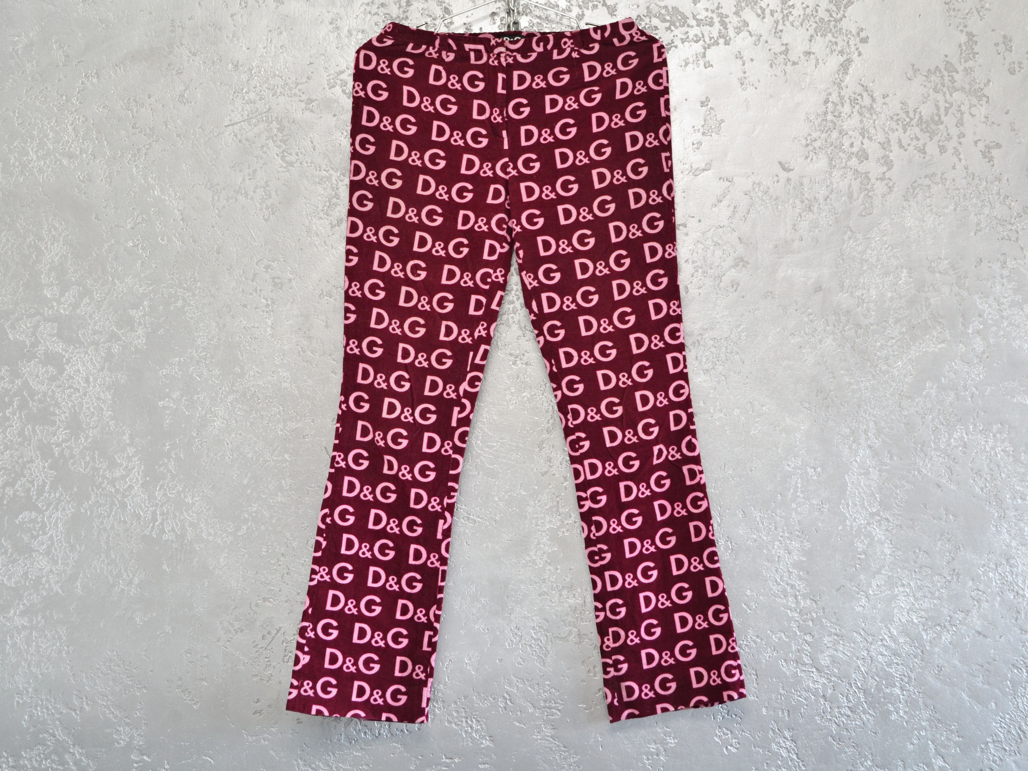 Dolce & Gabbana Dolce & Gabbana Women’s Monogram Velvet Pants Purple Size 26" / US 2 / IT 38 - 1 Thumbnail