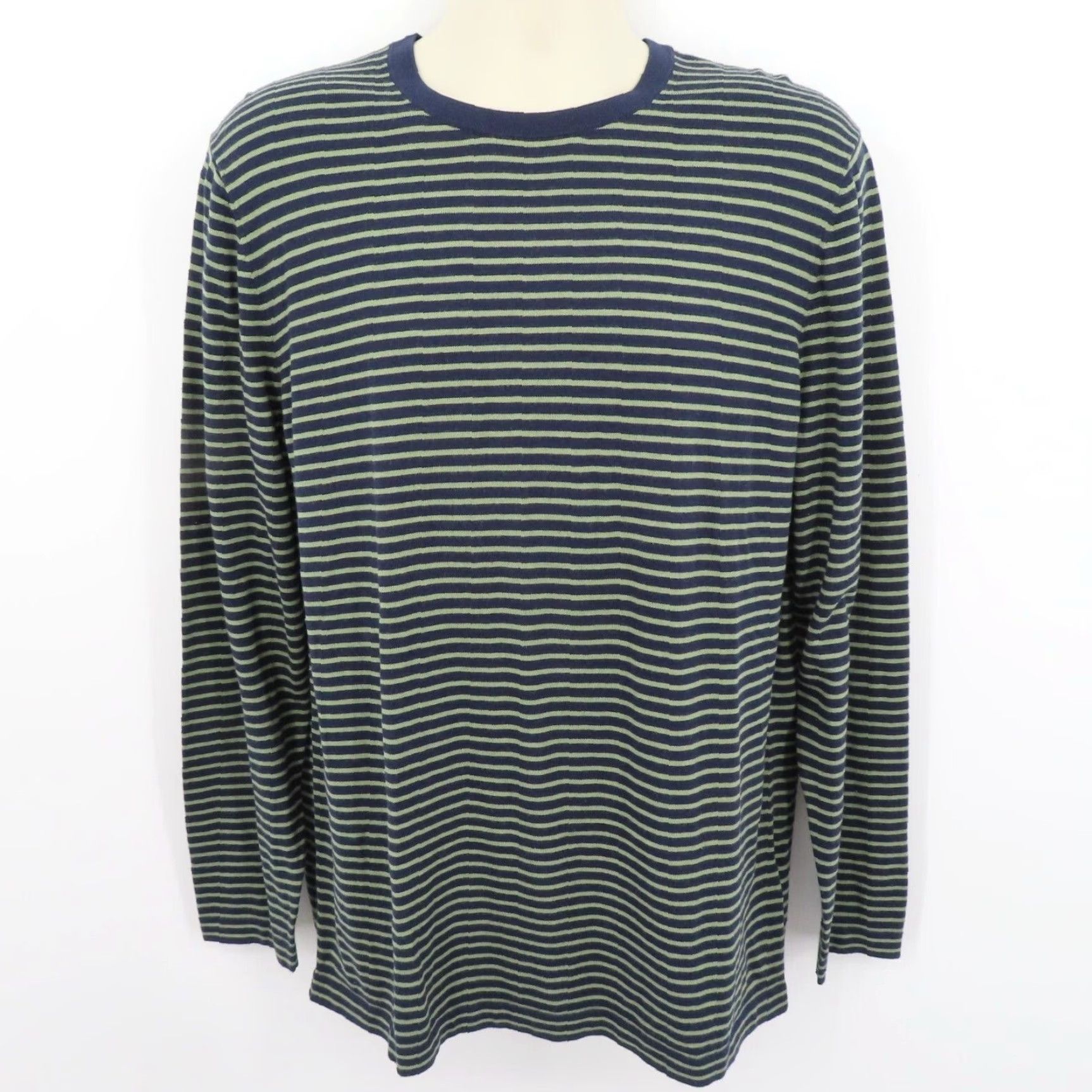 Brooks Brothers VINTAGE? Wait: It's not vintage. Brooks Brothers Red Fleece Mens XL Blue Green Striped Crew Neck Sweater Pullover Size US XL / EU 56 / 4 - 7 Thumbnail