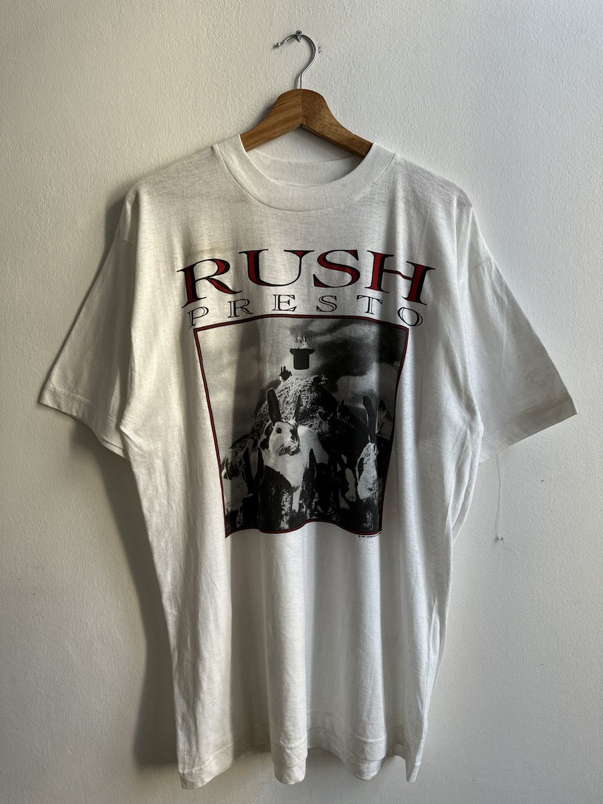 Vintage Vintage Rush Presto Concert T-Shirt 1990s Band Rock shirt Size US XL / EU 56 / 4 - 1 Thumbnail
