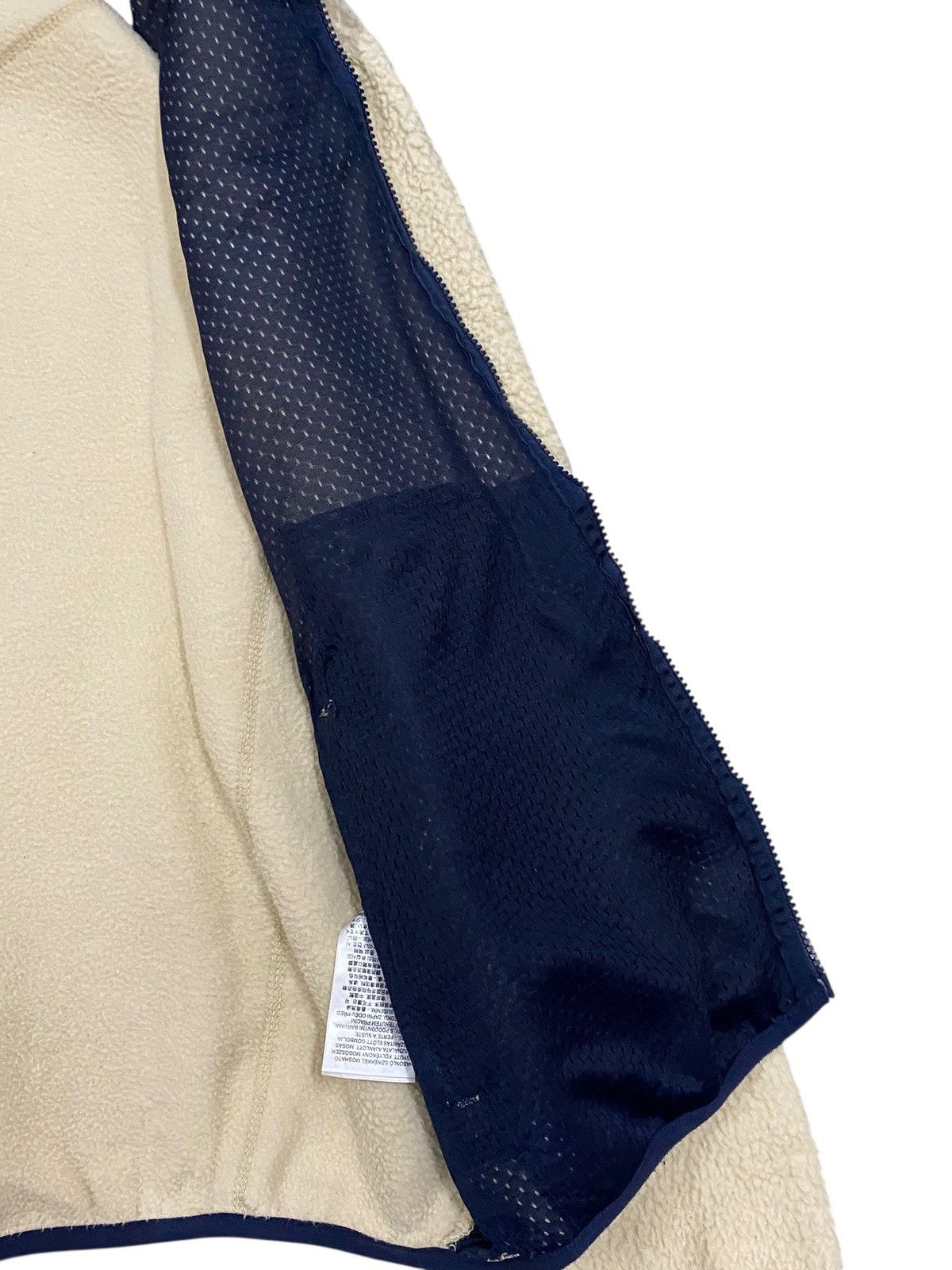 Levi's Levi’s Deep Pile Sherpa Fleece Jacket Cream Navy Retro Style Size US L / EU 52-54 / 3 - 8 Thumbnail