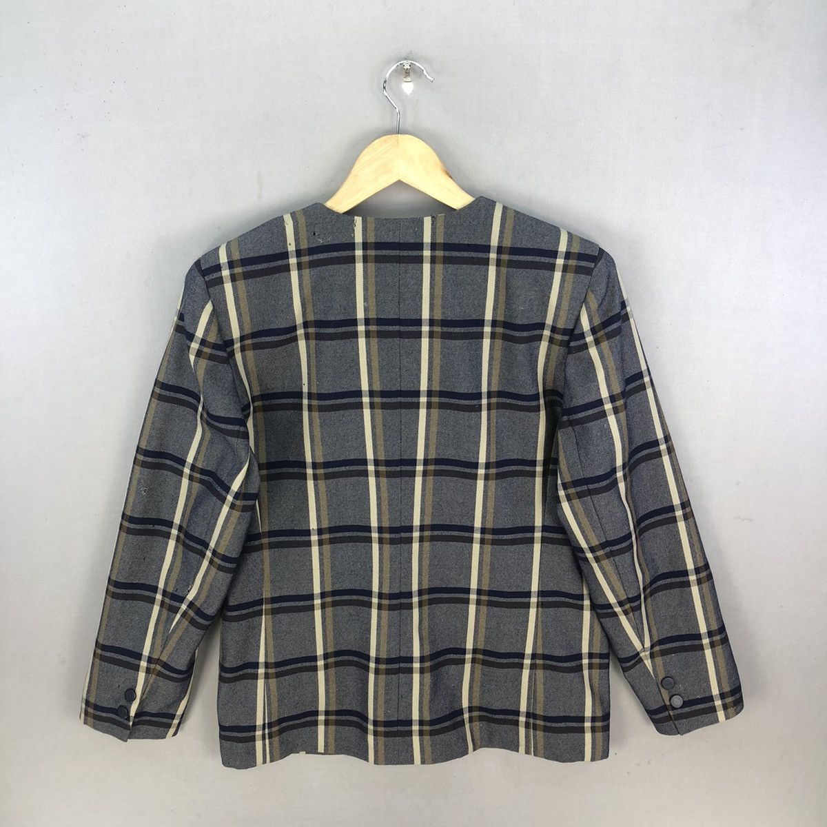 Aquascutum Vintage Aquascutum No Collar Jacket Size S / US 4 / IT 40 - 15 Thumbnail