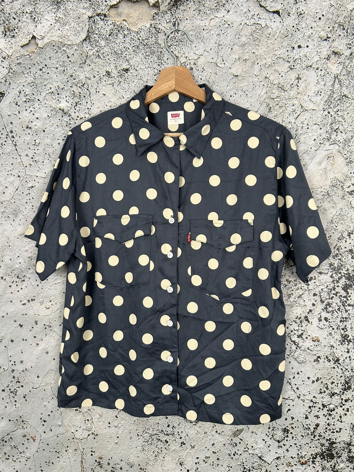 Levi's Levis Dots Shirt Streetwear Avant Garde Grunge Rock Punk Size US S / EU 44-46 / 1 - 1 Thumbnail