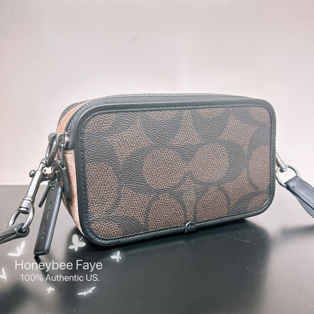 Coach Wyatt Crossbody Bag In Blocked Signature Canvas CAB80 Size ONE SIZE - 4 Thumbnail
