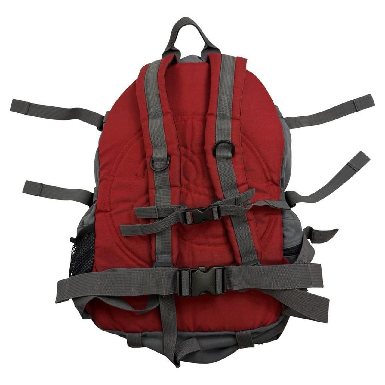 Stussy Vintage 90s Stussy 2 in 1 Backpack and Side Bag Red & Grey Size ONE SIZE - 2 Thumbnail