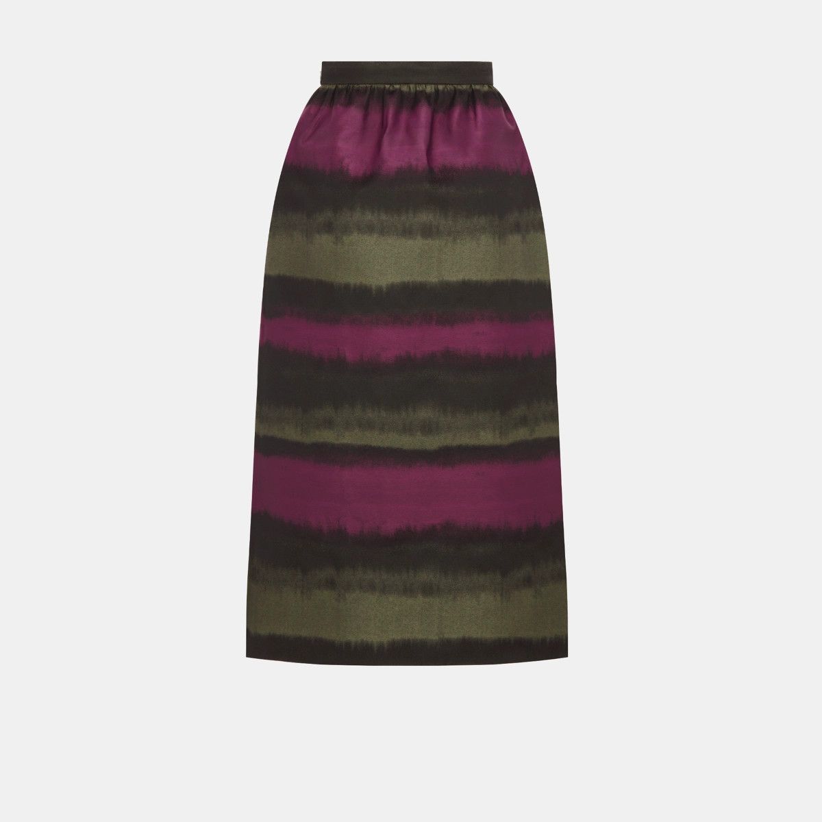 Dior o1bcso1str0225 Straight-Cut Skirt in Deep Fuchsia/Green Size 27" / US 4 / IT 40 - 2 Thumbnail