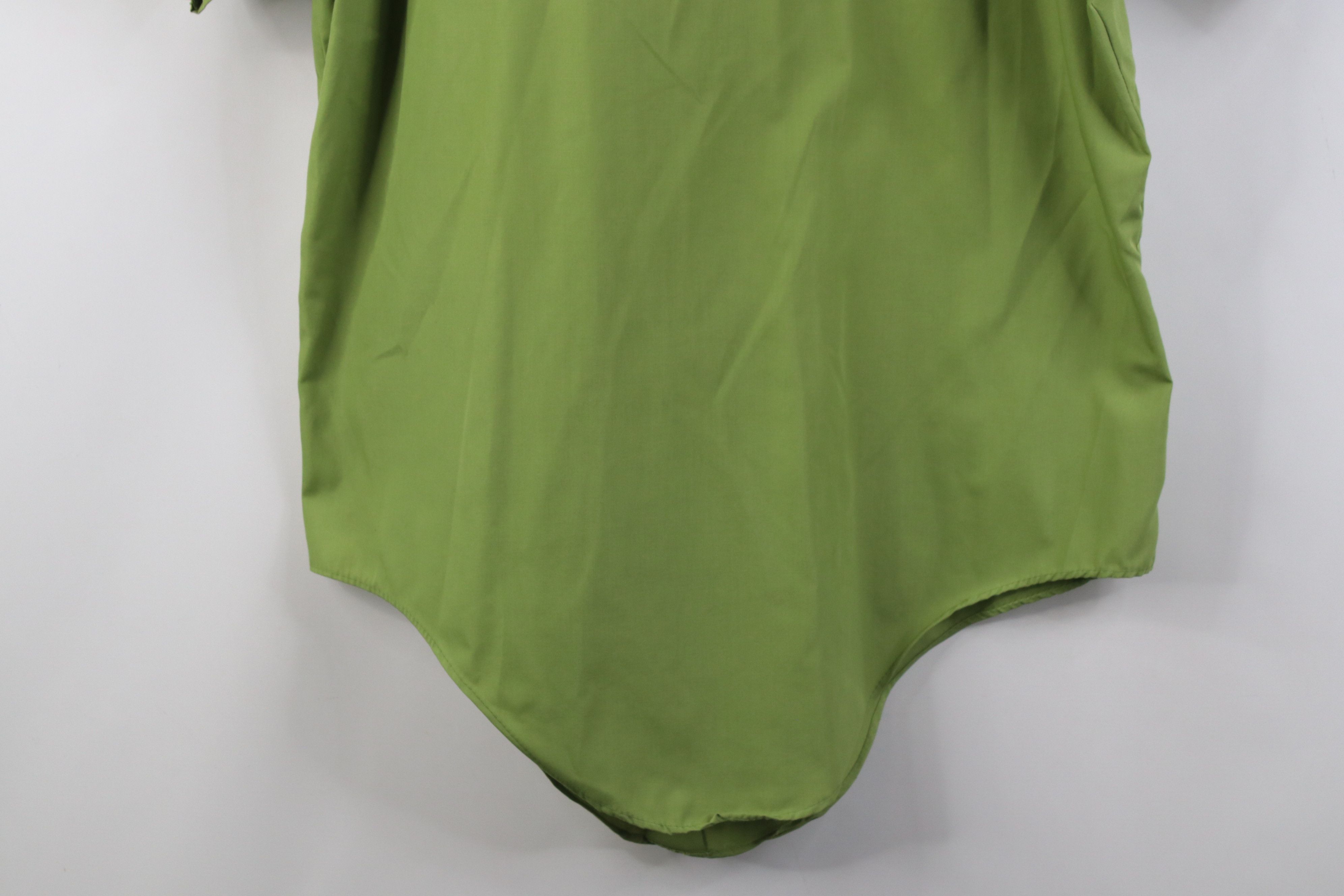 Vintage Vintage 70s Streetwear Short Sleeve Button Shirt Green Size US M / EU 48-50 / 2 - 11 Thumbnail