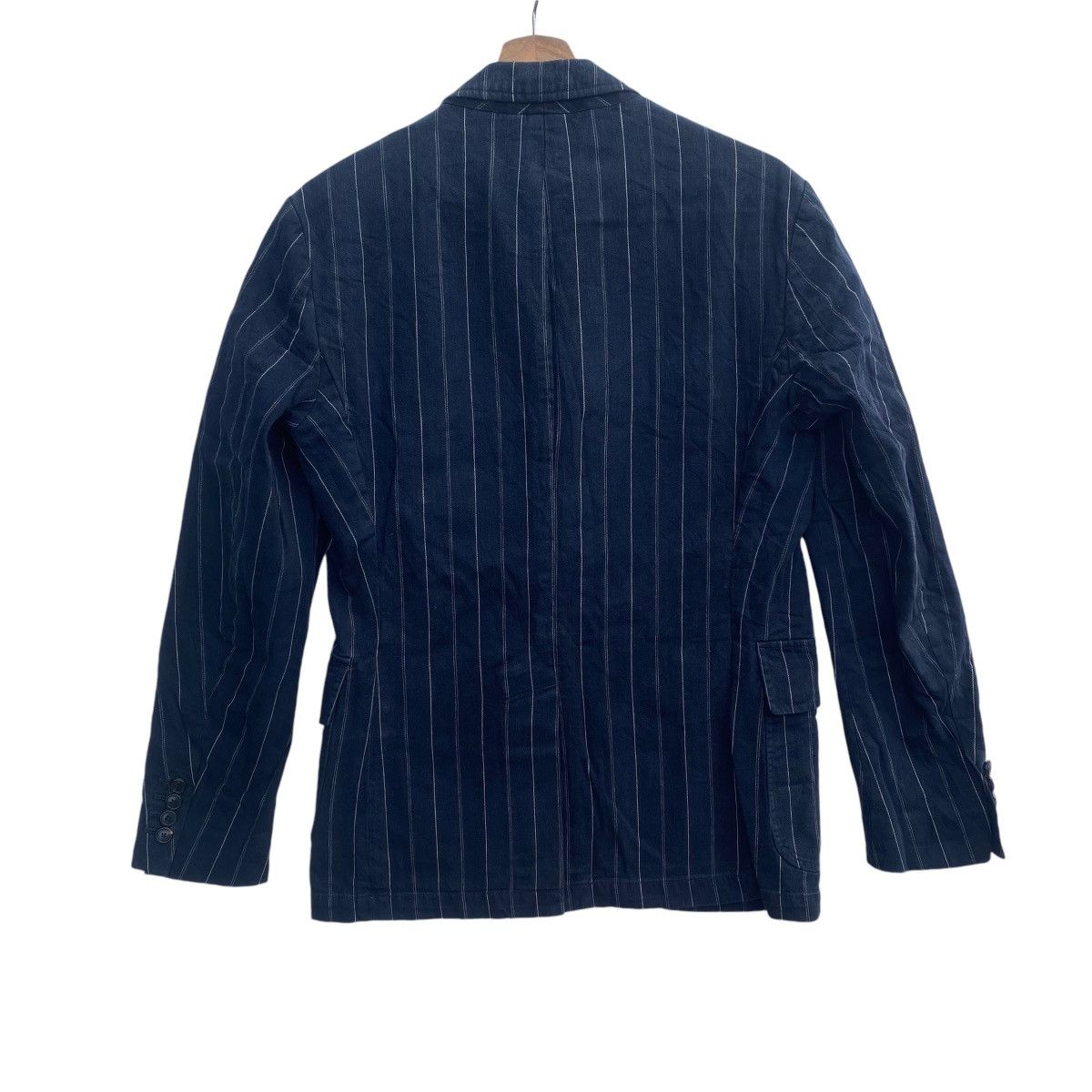 Polo Ralph Lauren × Ralph Lauren × Vintage Vintage POLO RALPH LAUREN Stripes Denim Jacket Naval Tailor Size US M / EU 48-50 / 2 - 4 Thumbnail