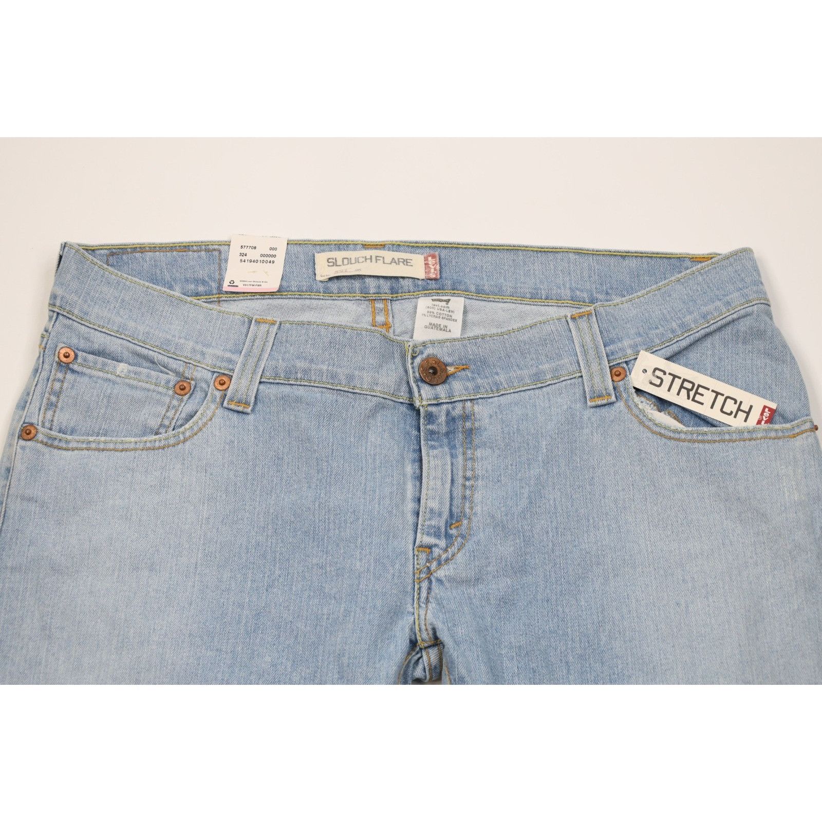 Levi's Deadstock Vintage Y2K Levis 527 Babydoll Slouch Flare Jeans Size 38" / US 16 / IT 52 - 2 Thumbnail